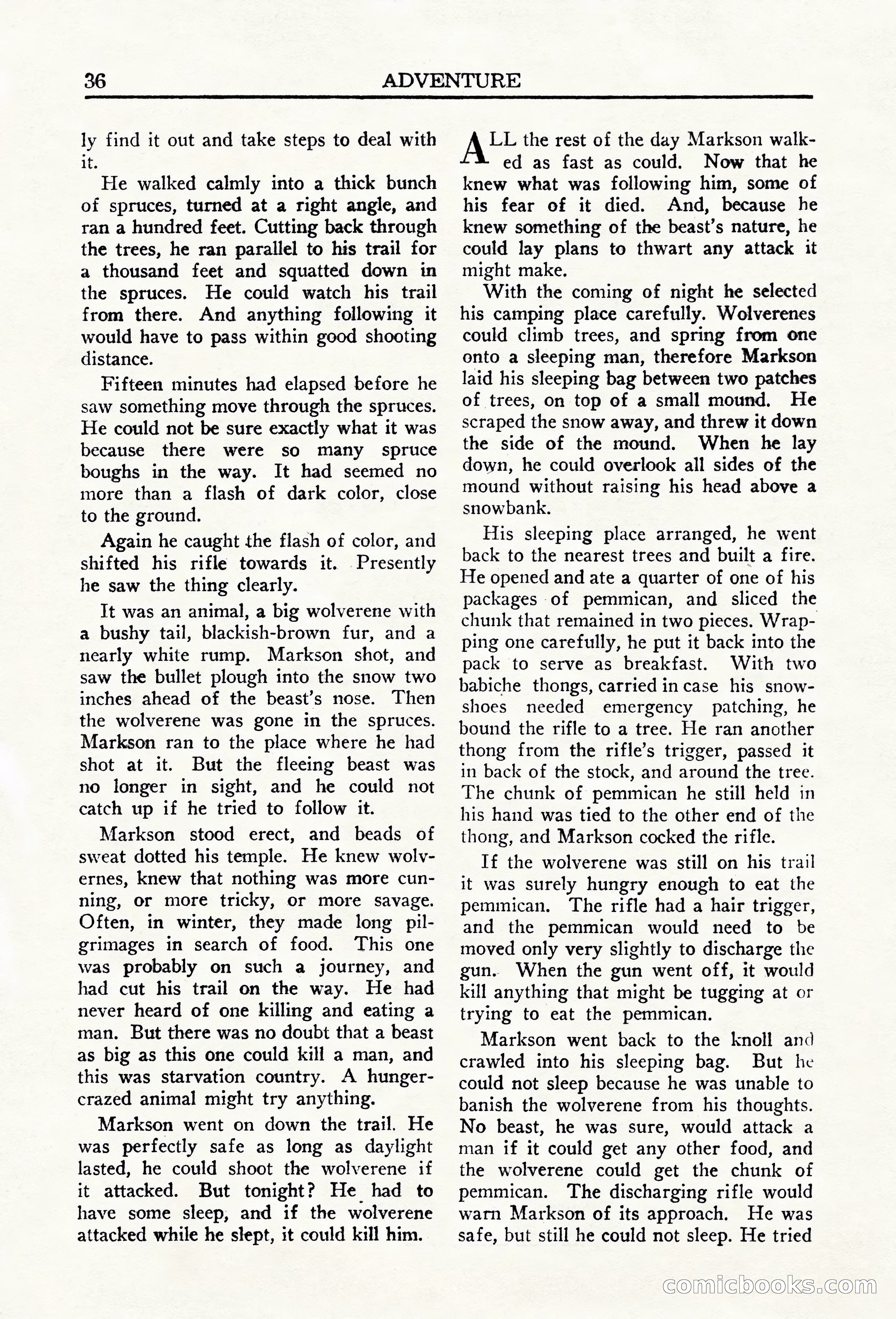 Adventure (Canada), March 1943 — page 38 of 116