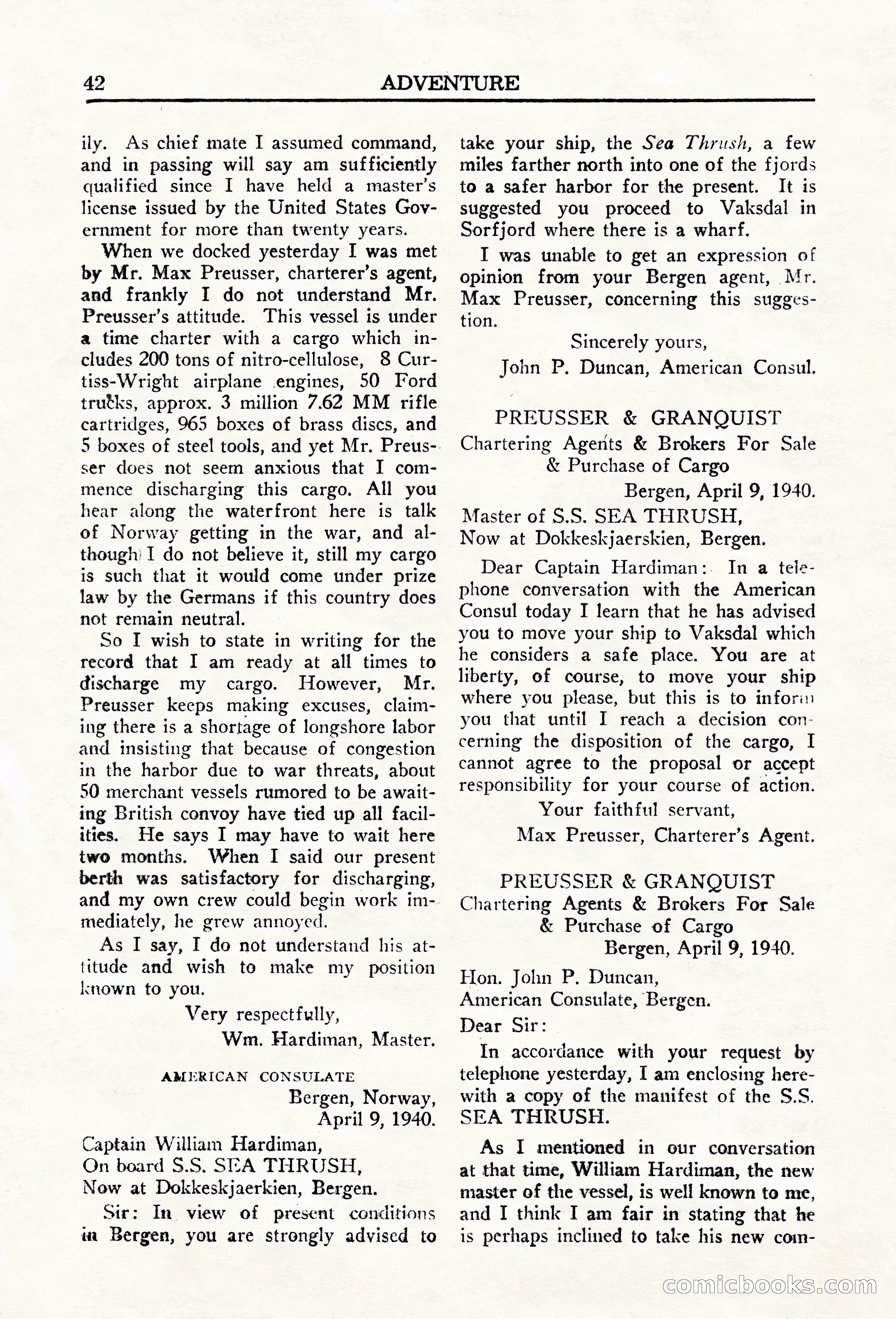 Adventure (Canada), March 1943 — page 44 of 116