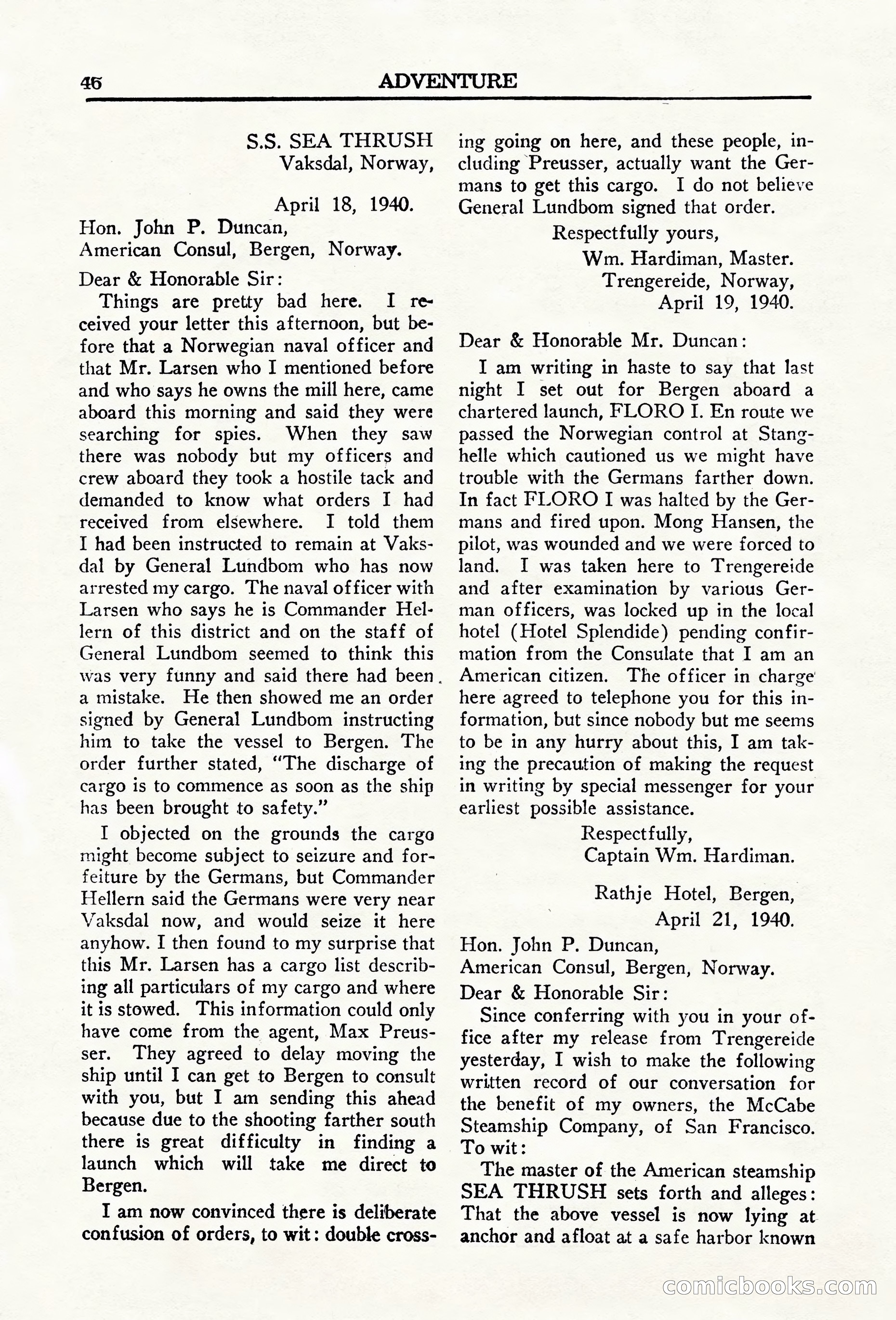 Adventure (Canada), March 1943 — page 48 of 116