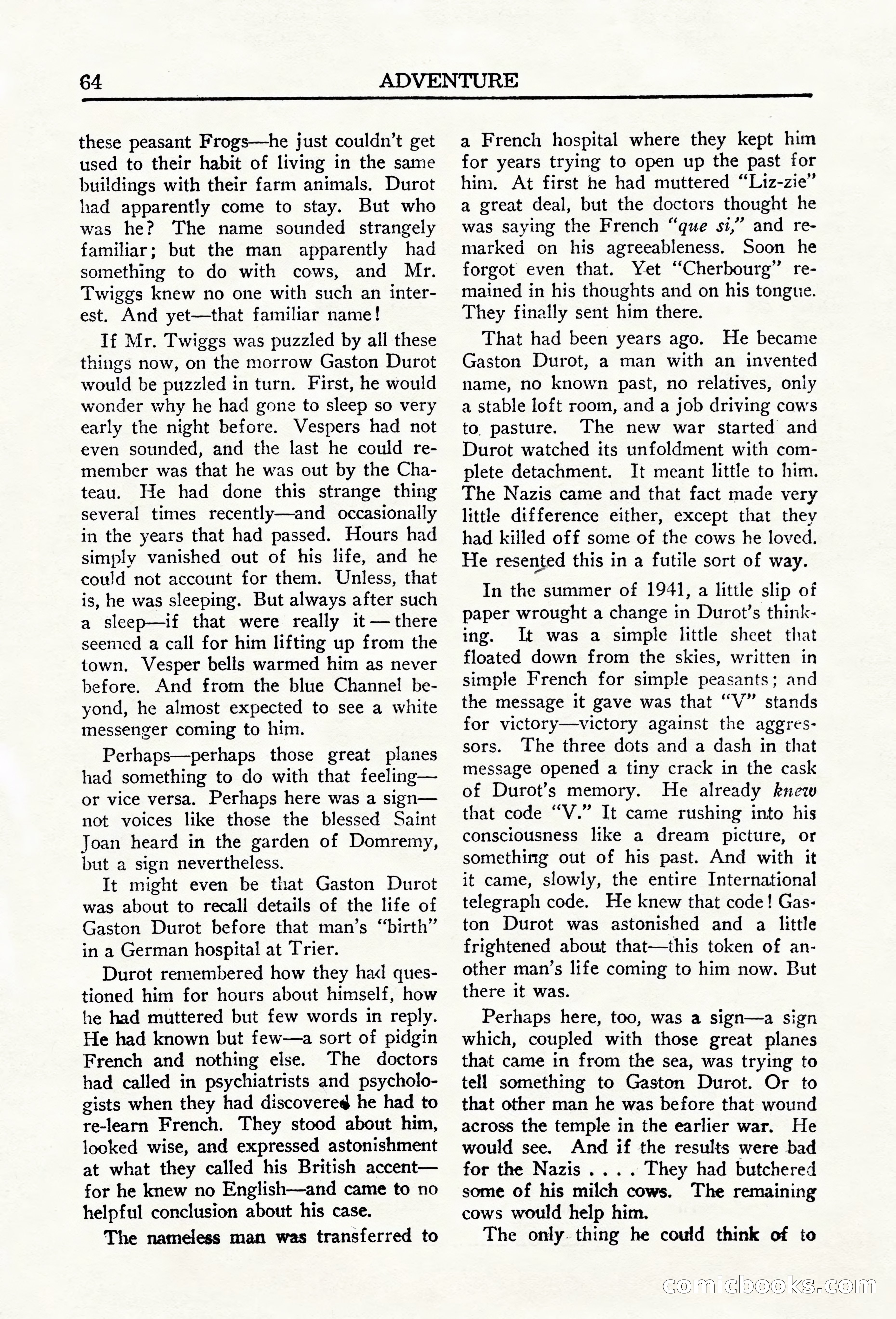 Adventure (Canada), March 1943 — page 66 of 116