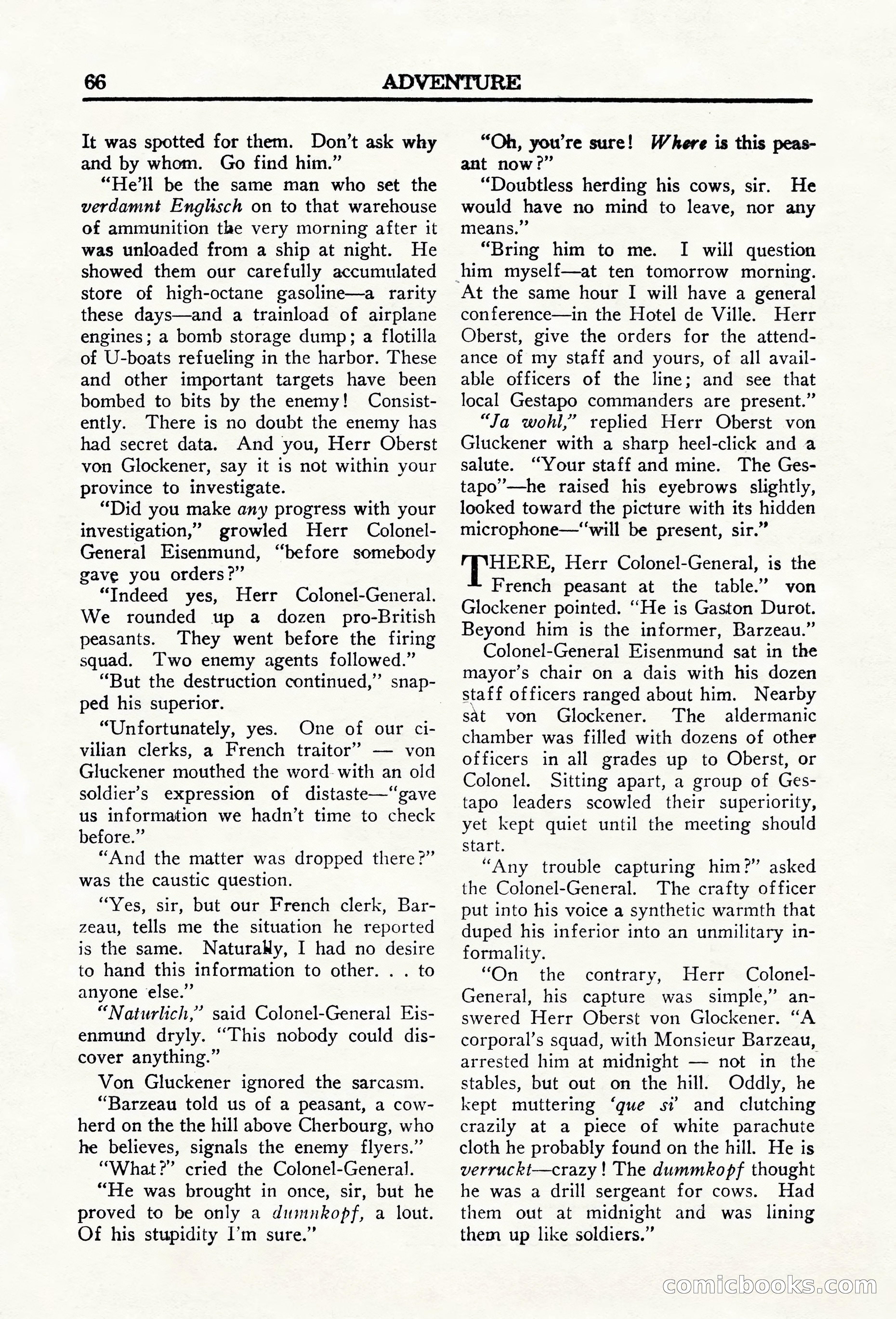 Adventure (Canada), March 1943 — page 68 of 116