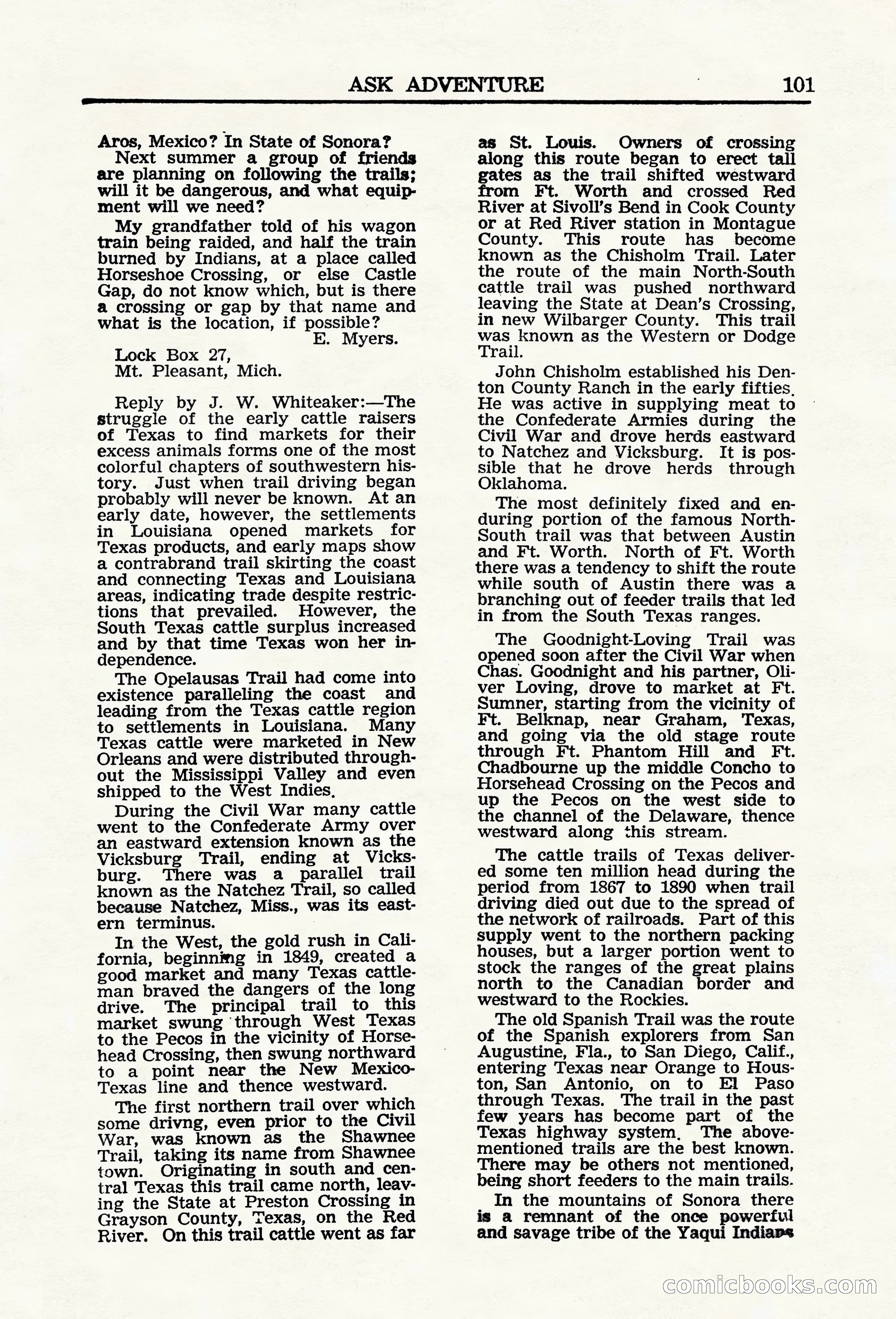 Adventure (Canada), March 1943 — page 103 of 116
