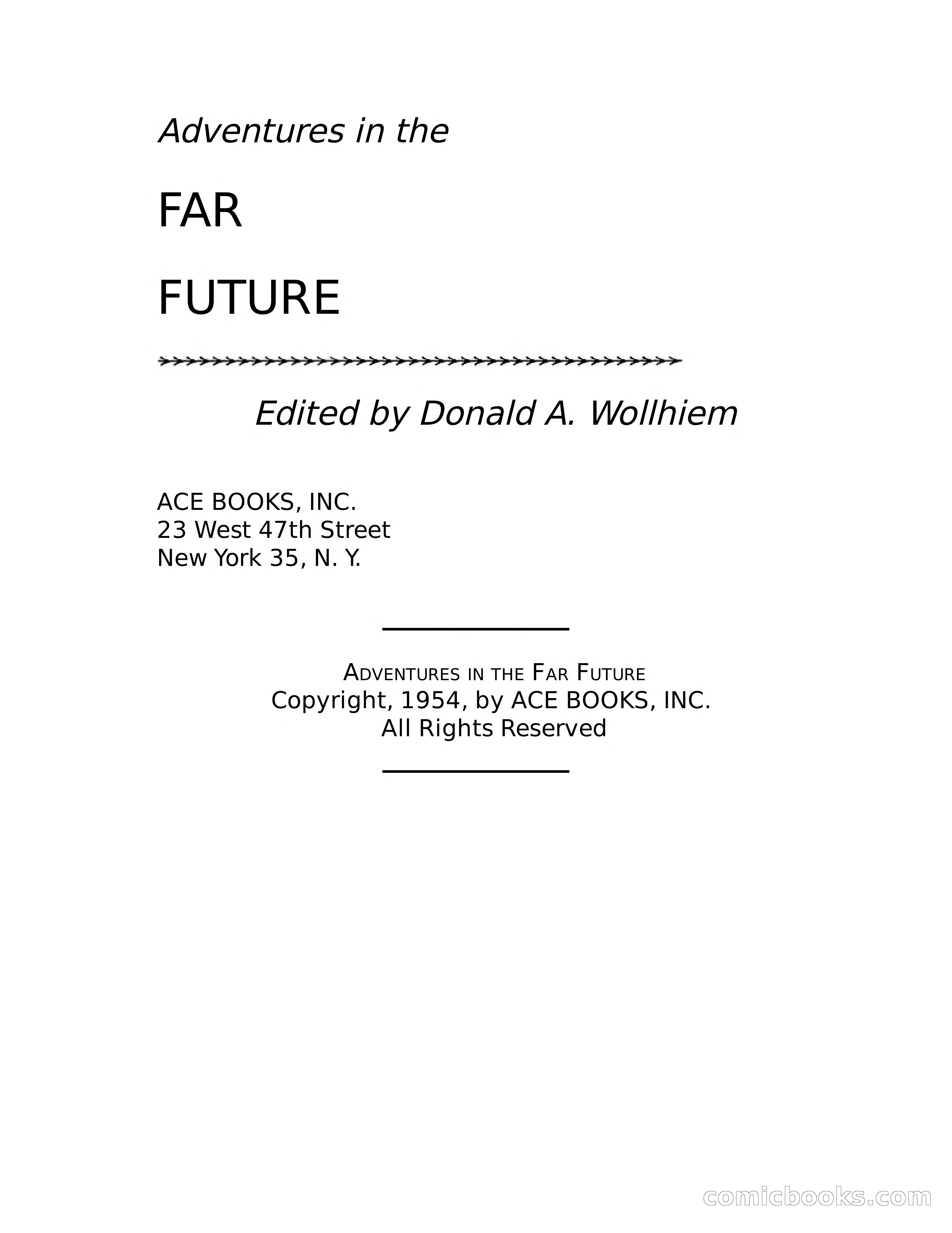 Adventures in the Far Future & Tales of Outer Space — page 5 of 330