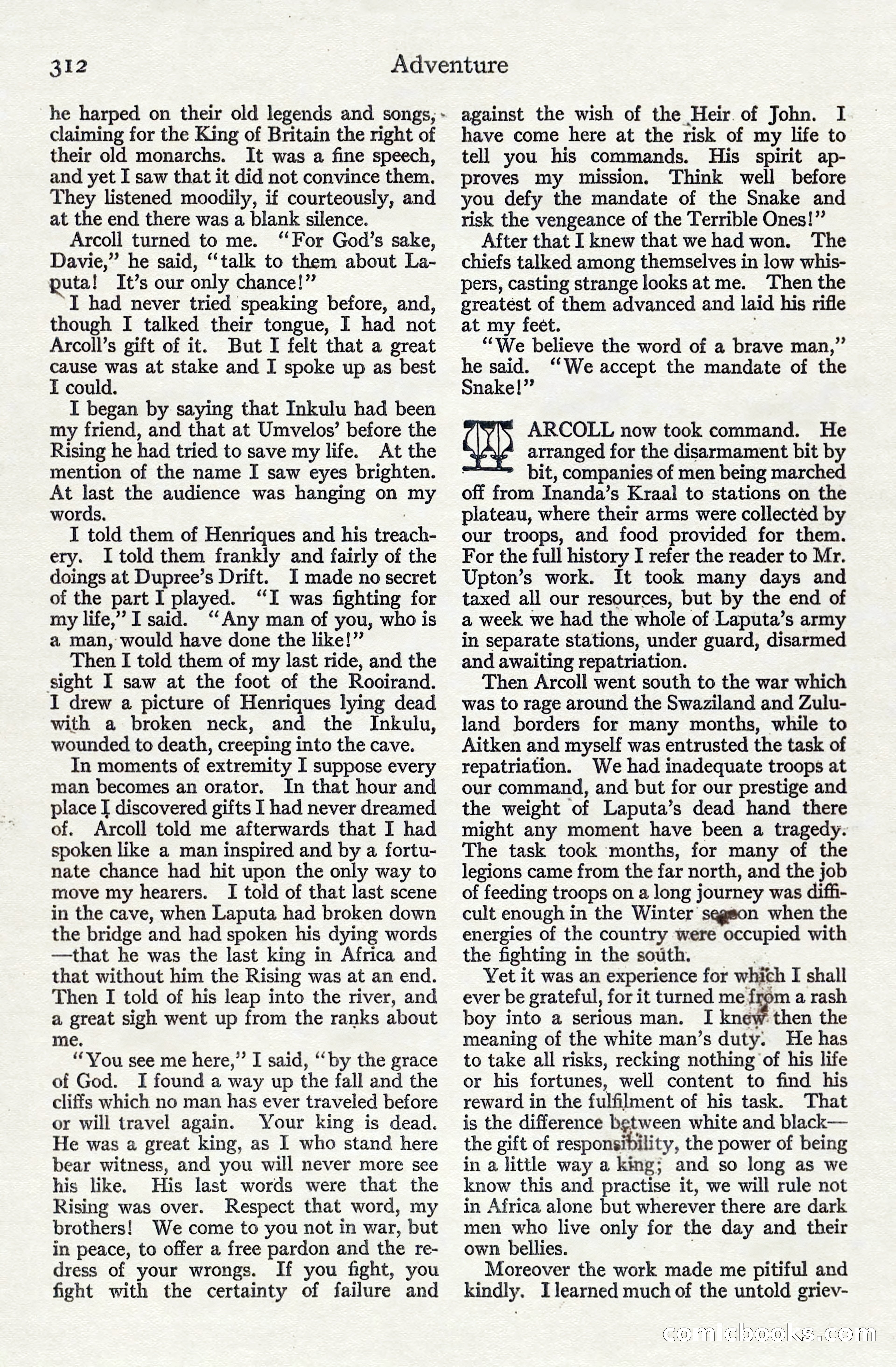 Adventure, June 1911 — page 126 of 196