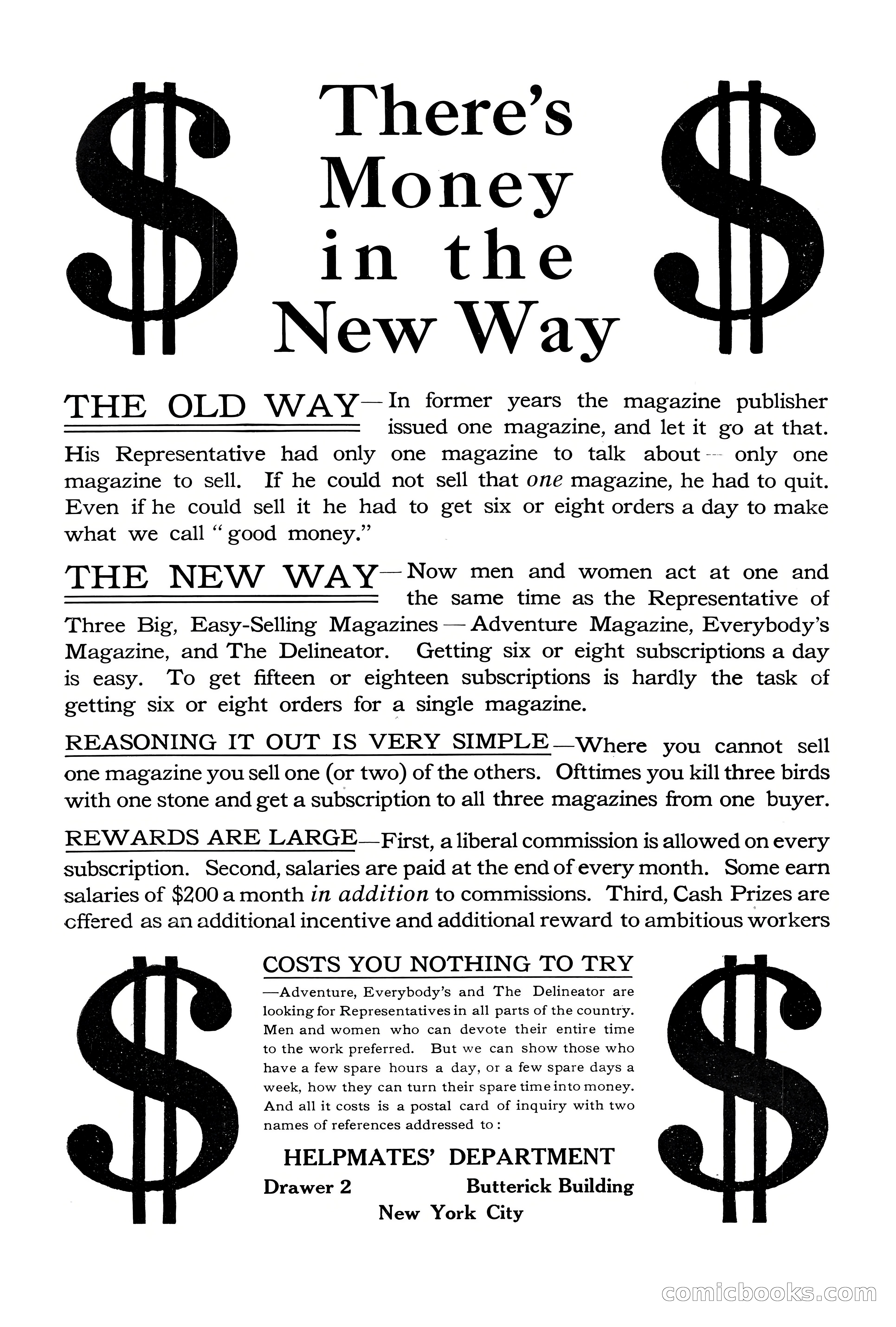 Adventure Magazine Cover, October 1911 — page 2 of 196