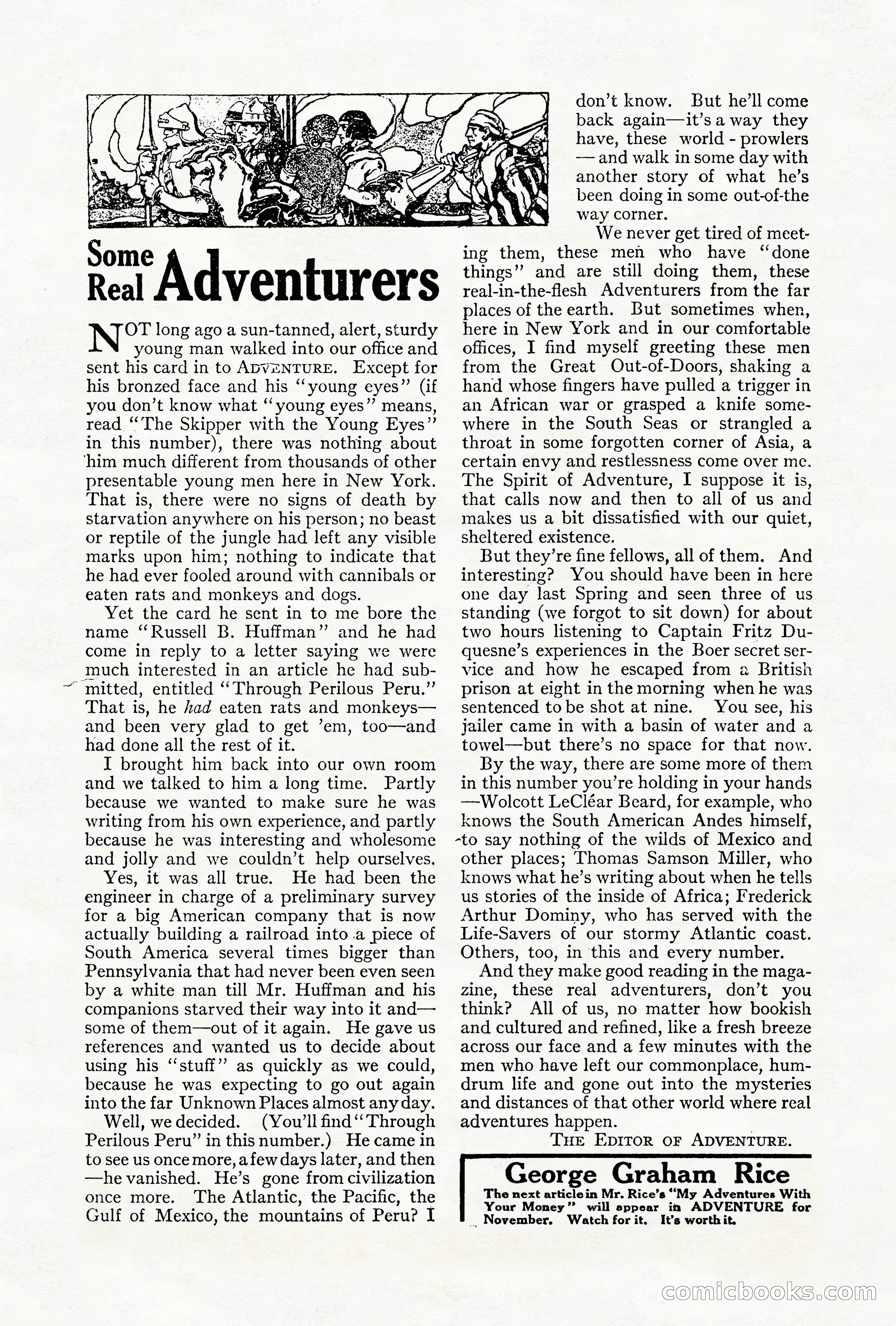 Adventure Magazine Cover, October 1911 — page 4 of 196