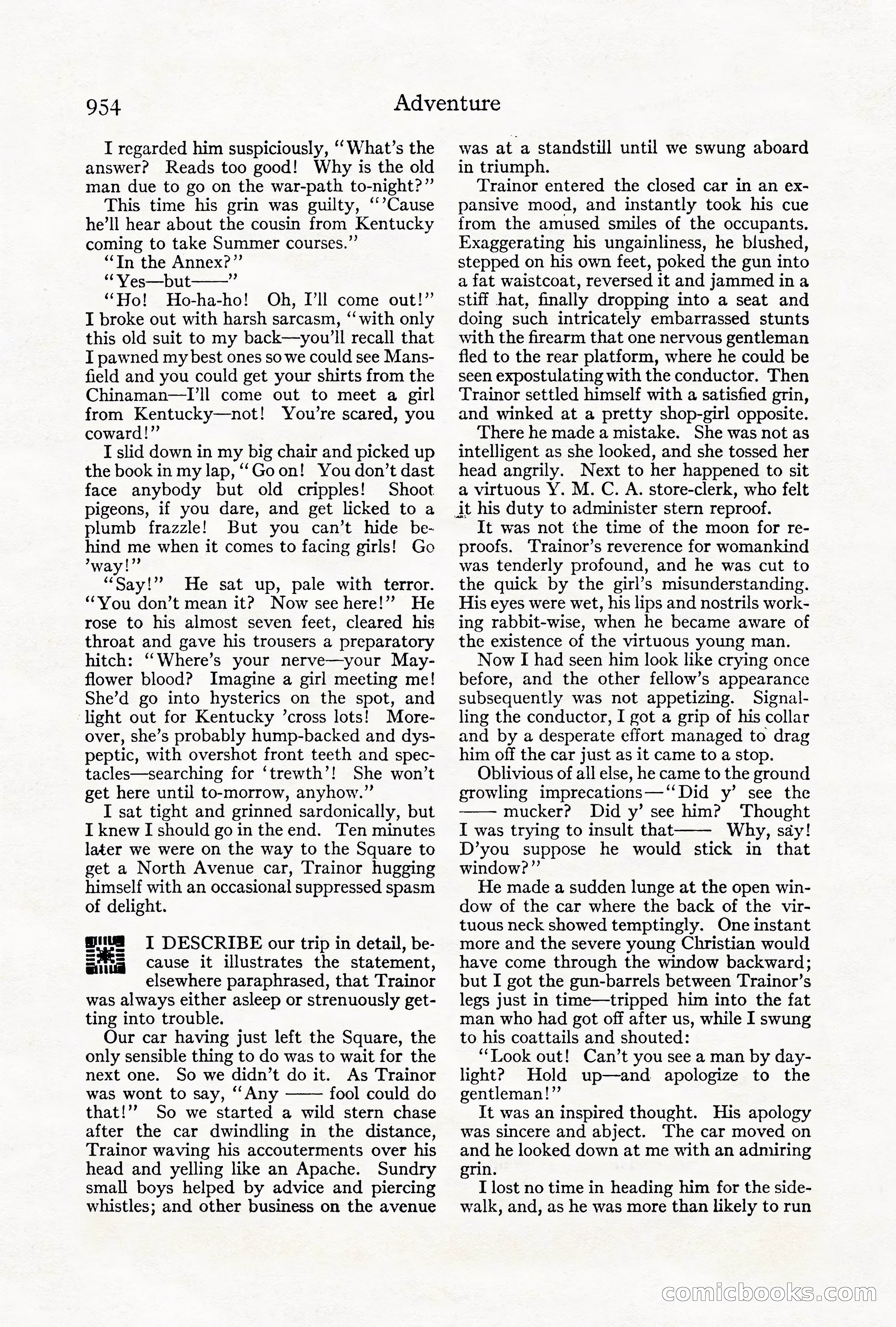 Adventure Magazine Cover, October 1911 — page 8 of 196