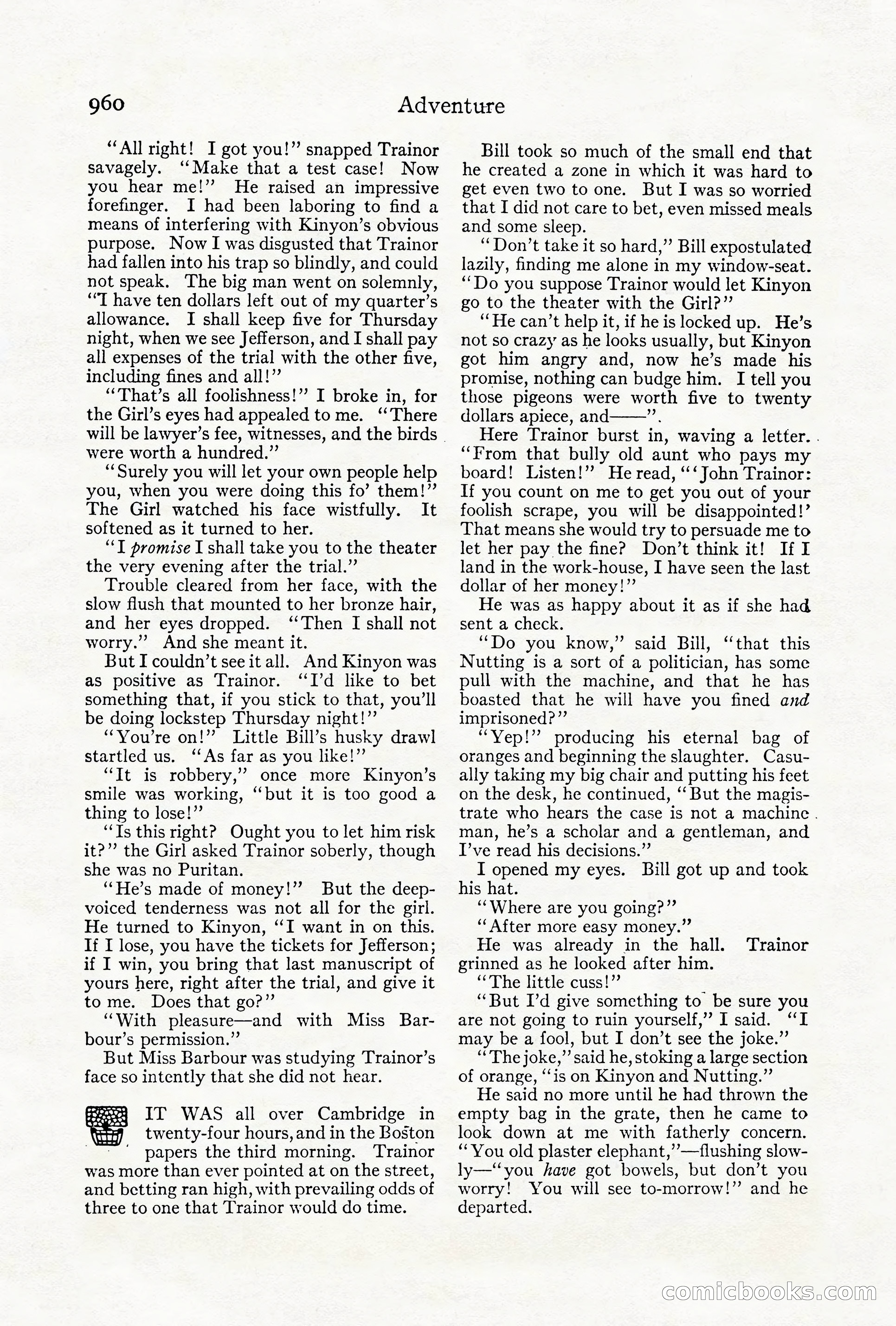 Adventure Magazine Cover, October 1911 — page 14 of 196