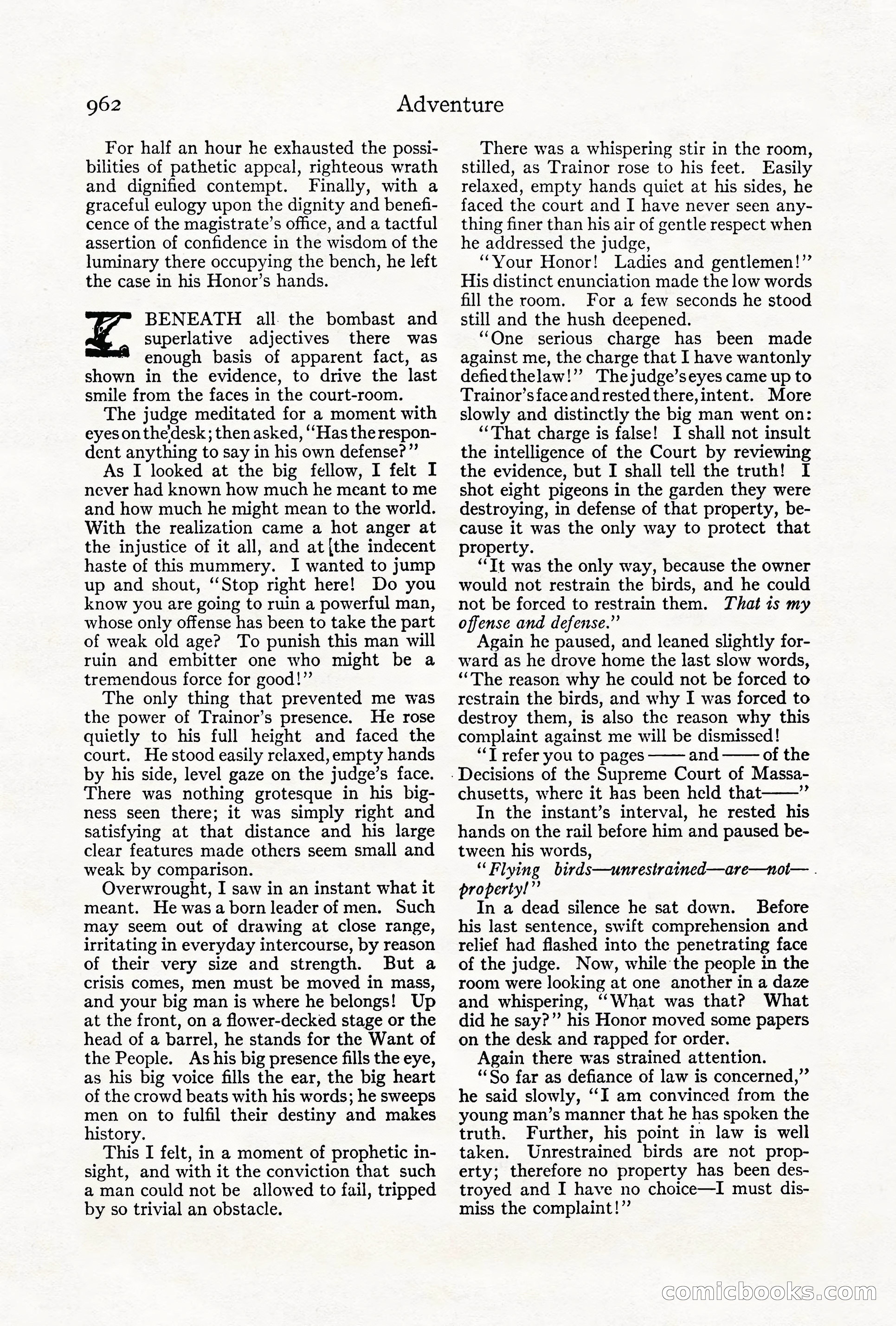 Adventure Magazine Cover, October 1911 — page 16 of 196
