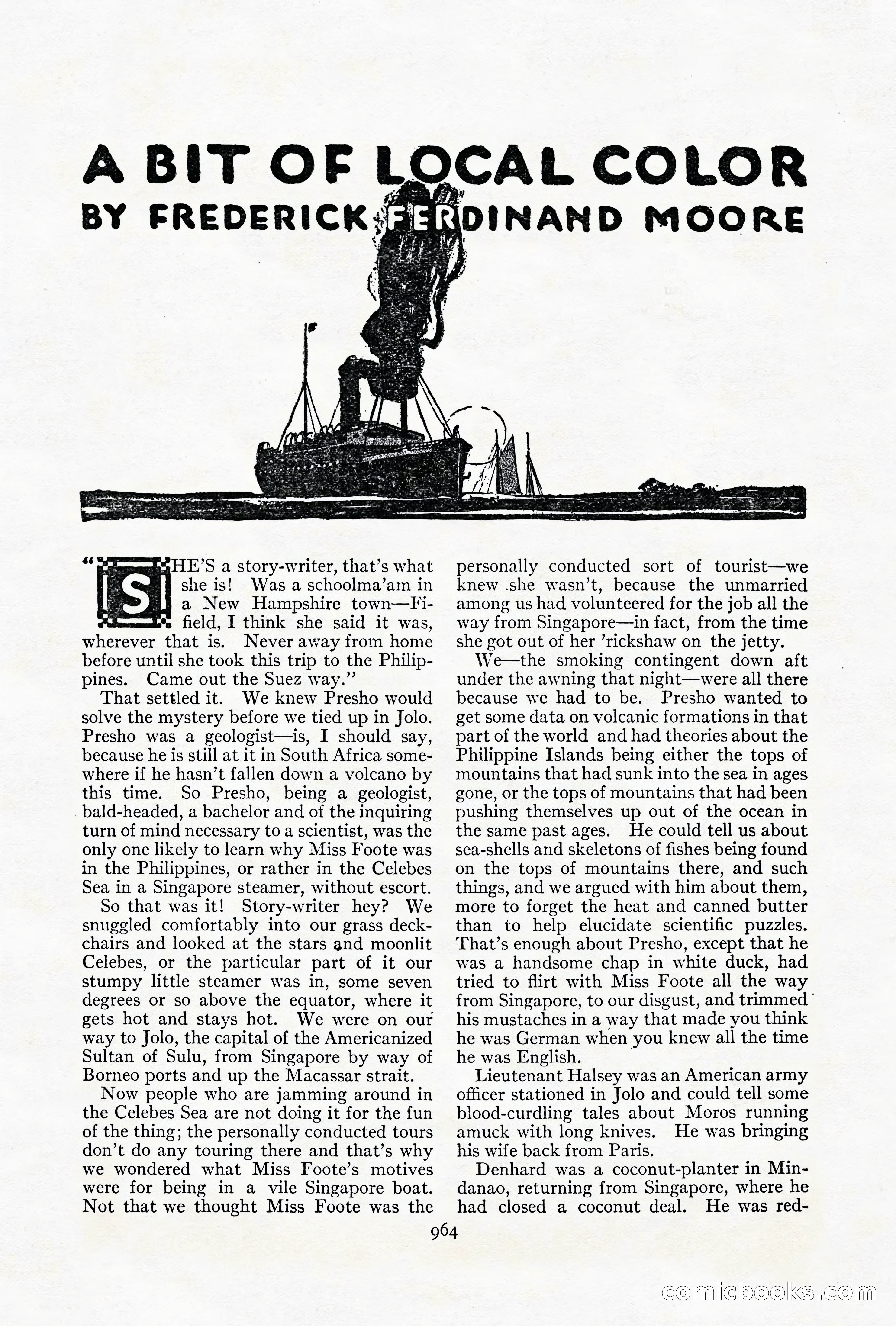 Adventure Magazine Cover, October 1911 — page 18 of 196