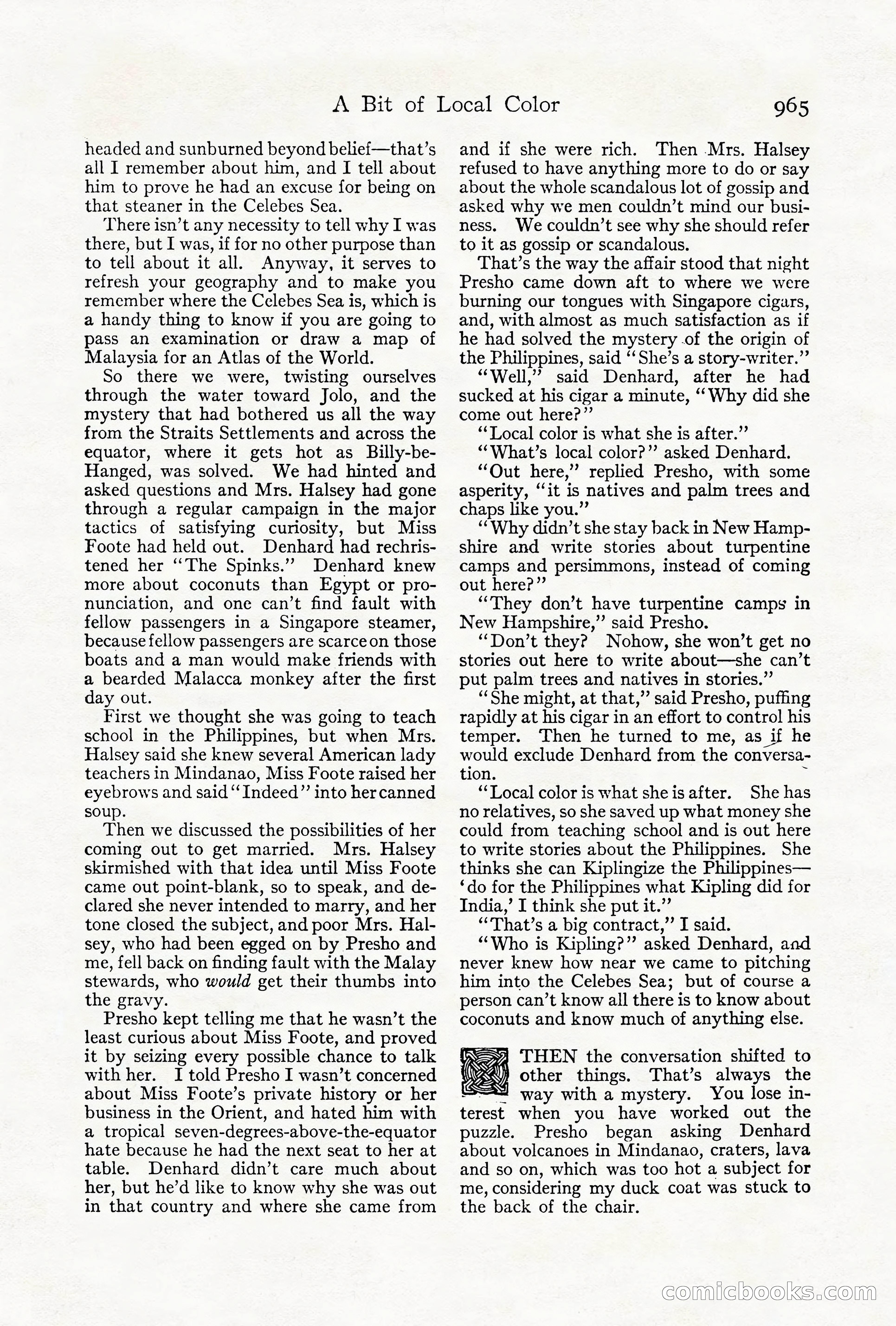 Adventure Magazine Cover, October 1911 — page 19 of 196