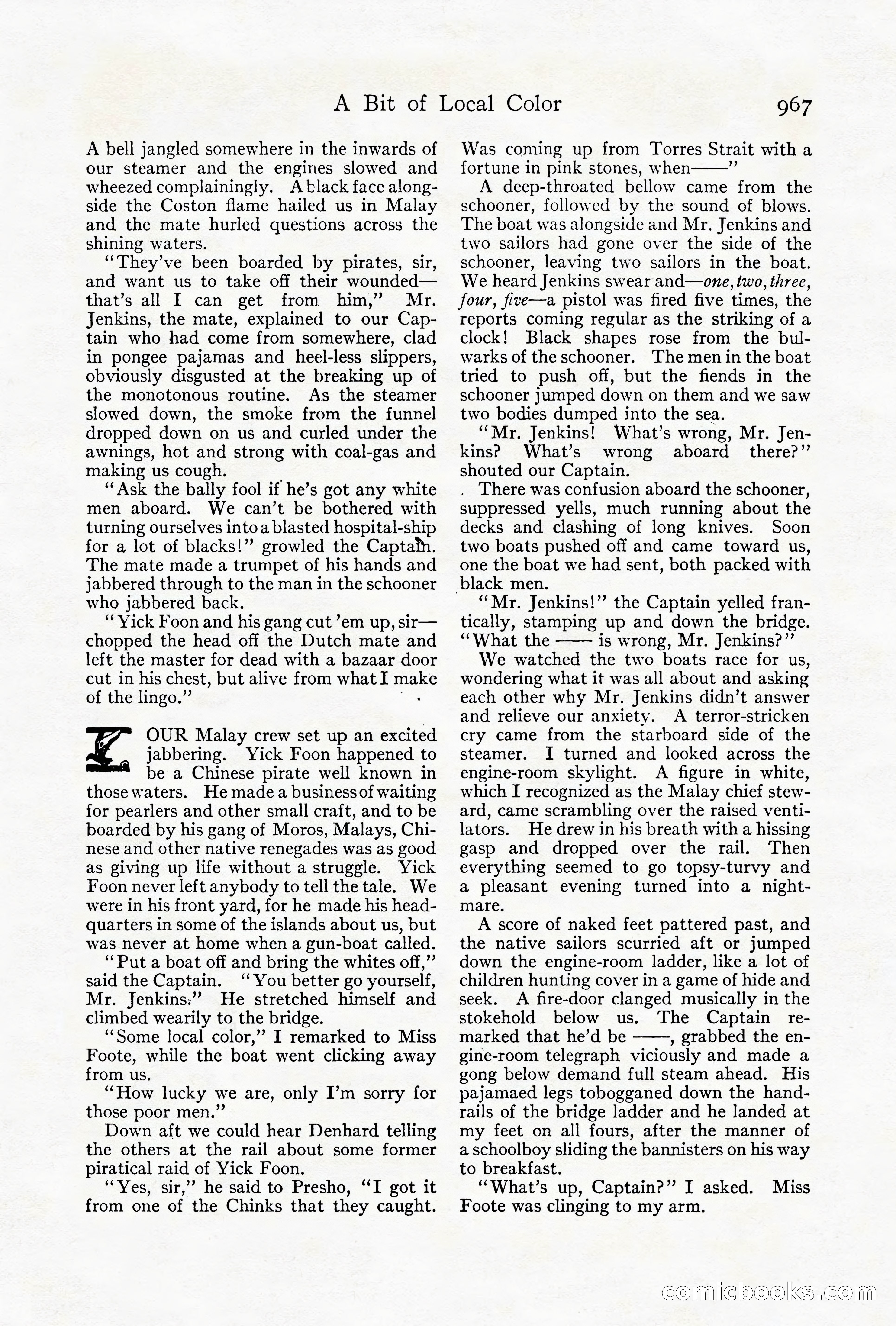Adventure Magazine Cover, October 1911 — page 21 of 196