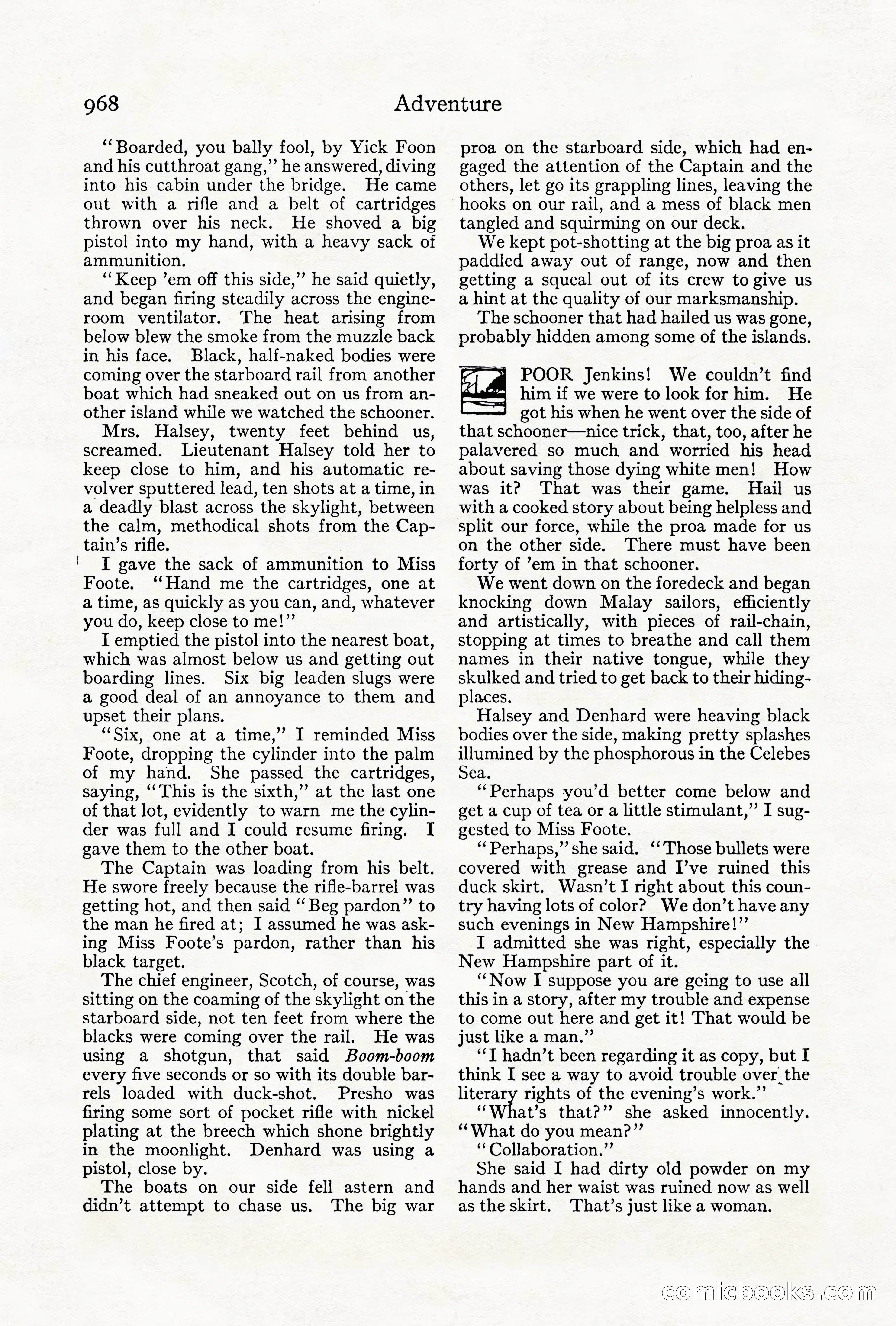 Adventure Magazine Cover, October 1911 — page 22 of 196
