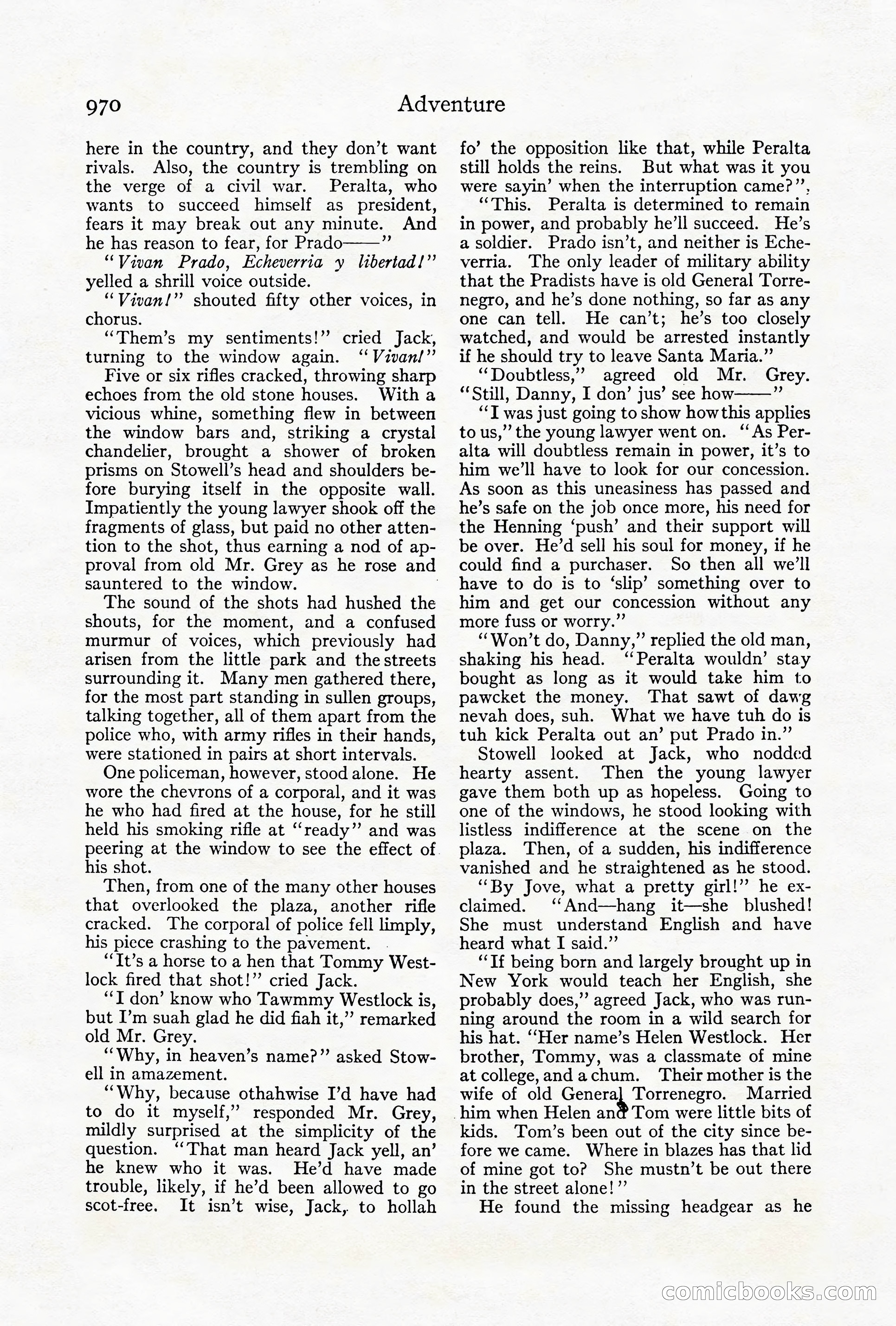 Adventure Magazine Cover, October 1911 — page 24 of 196