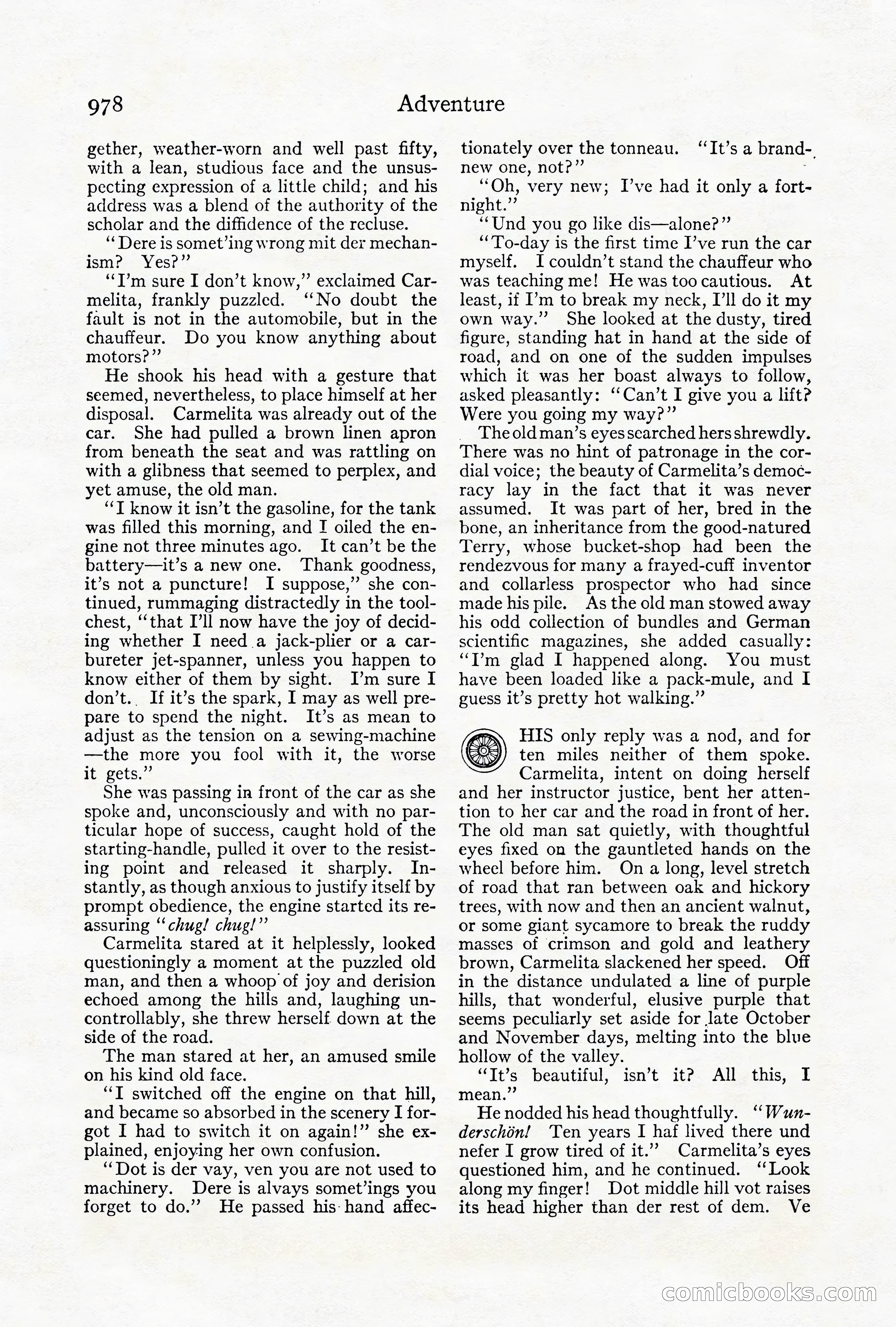 Adventure Magazine Cover, October 1911 — page 32 of 196
