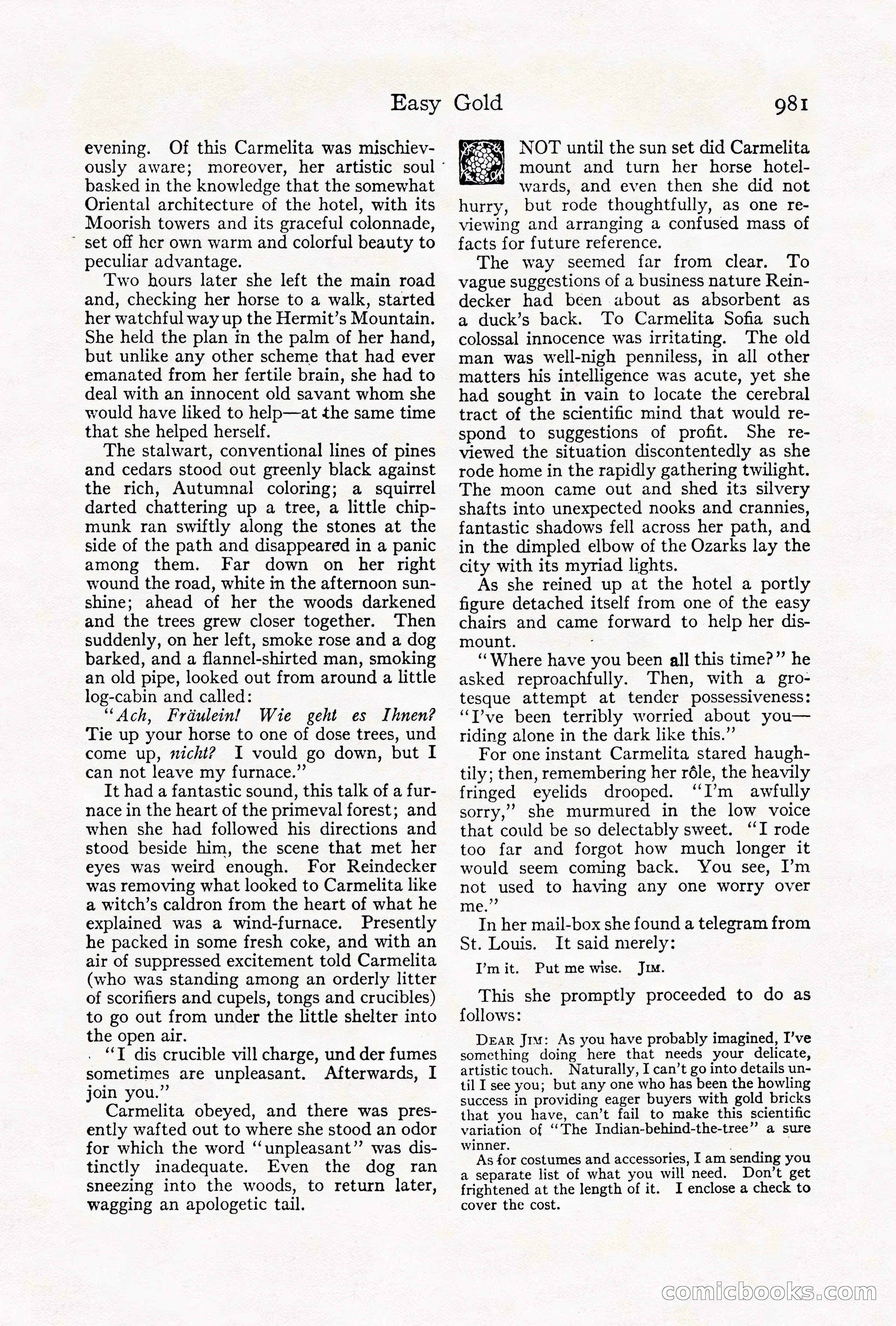 Adventure Magazine Cover, October 1911 — page 35 of 196