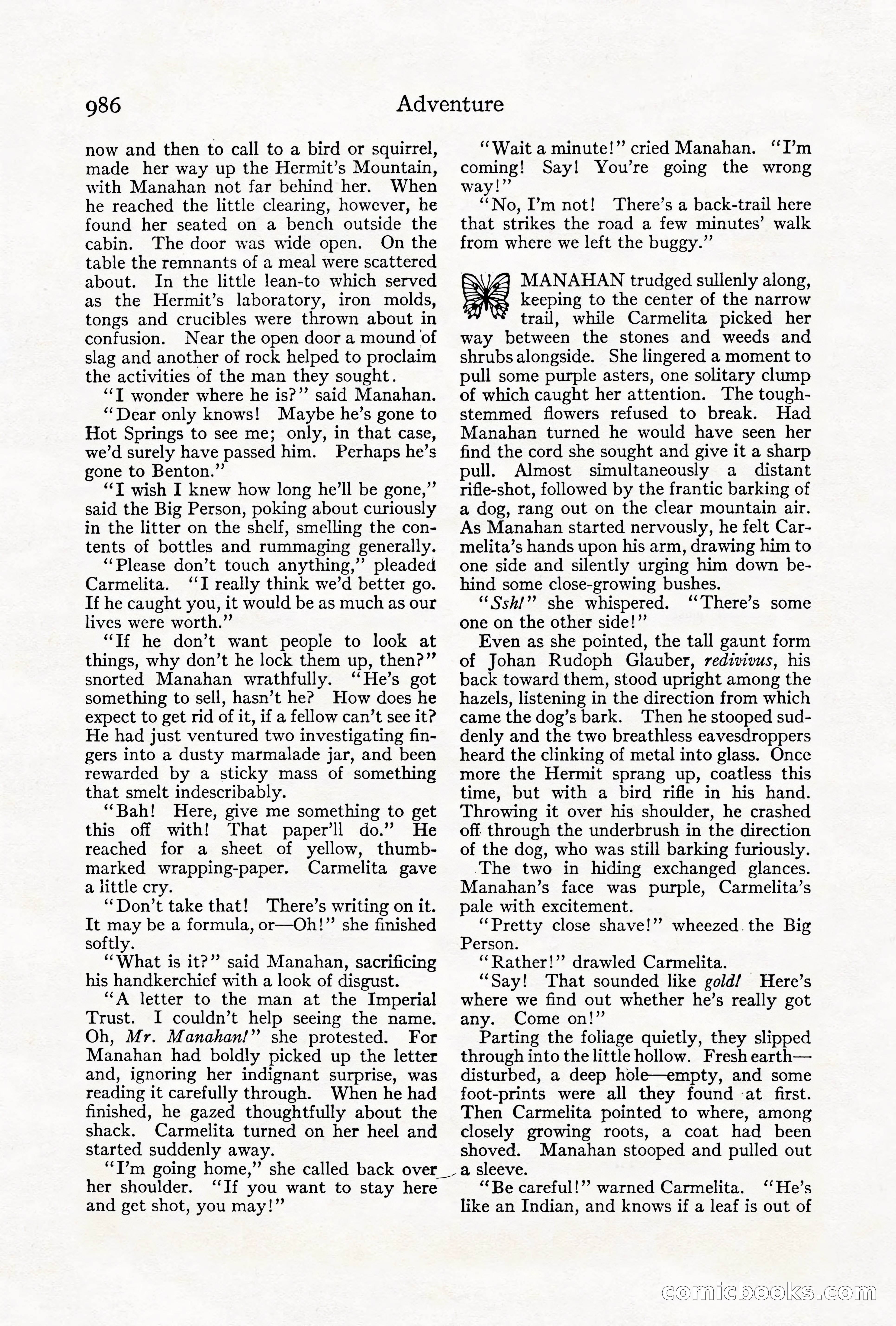 Adventure Magazine Cover, October 1911 — page 40 of 196