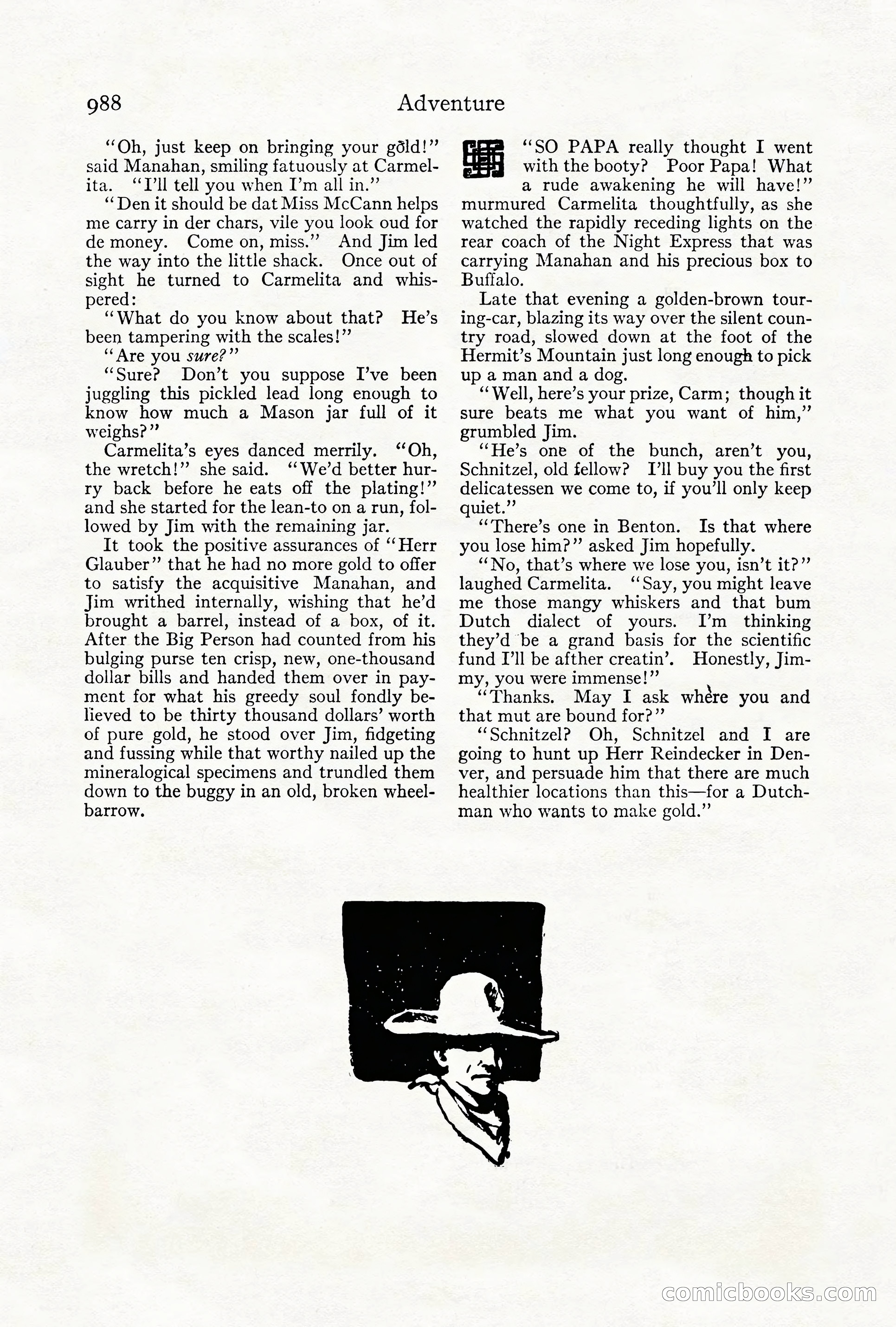 Adventure Magazine Cover, October 1911 — page 42 of 196