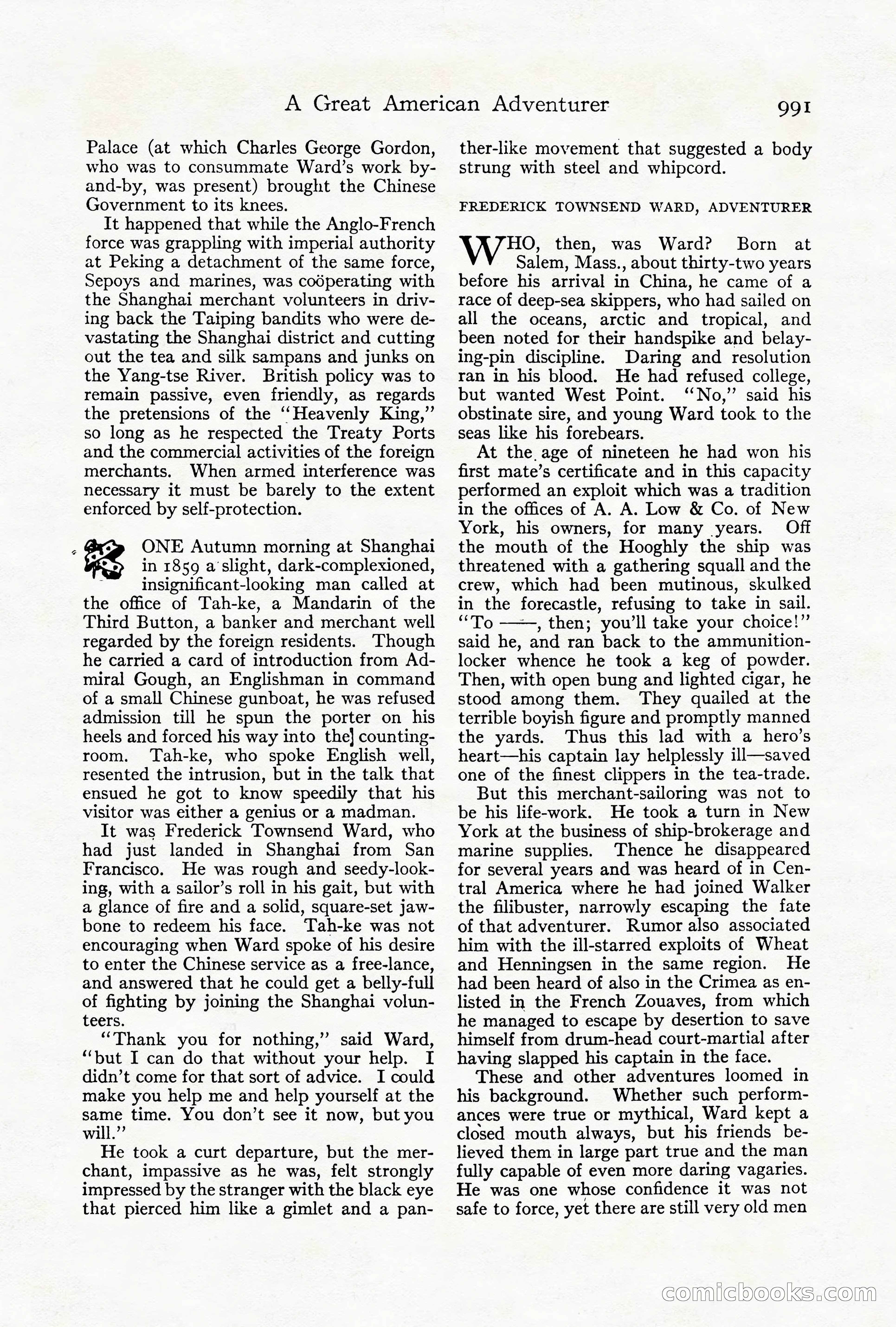 Adventure Magazine Cover, October 1911 — page 45 of 196