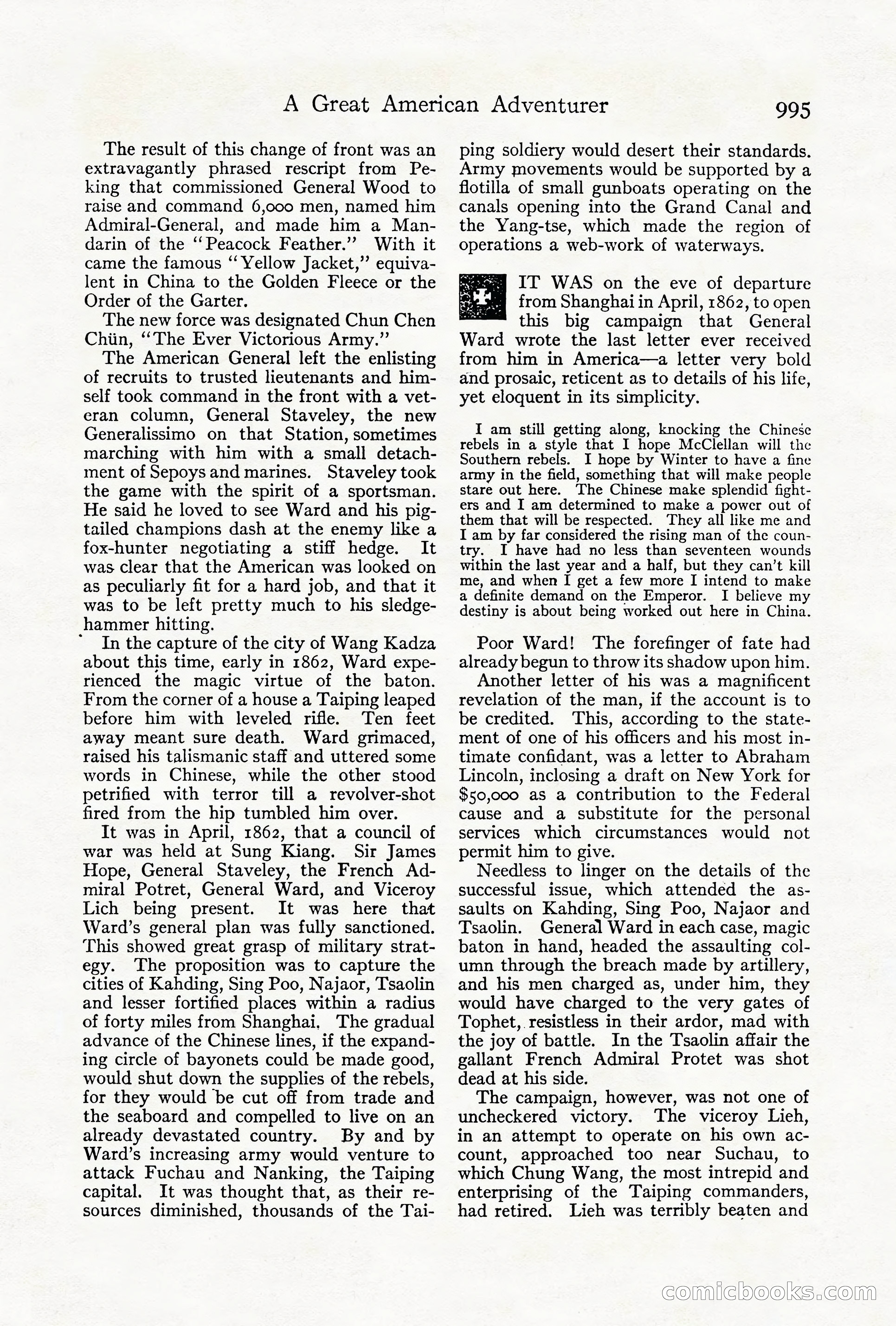 Adventure Magazine Cover, October 1911 — page 49 of 196