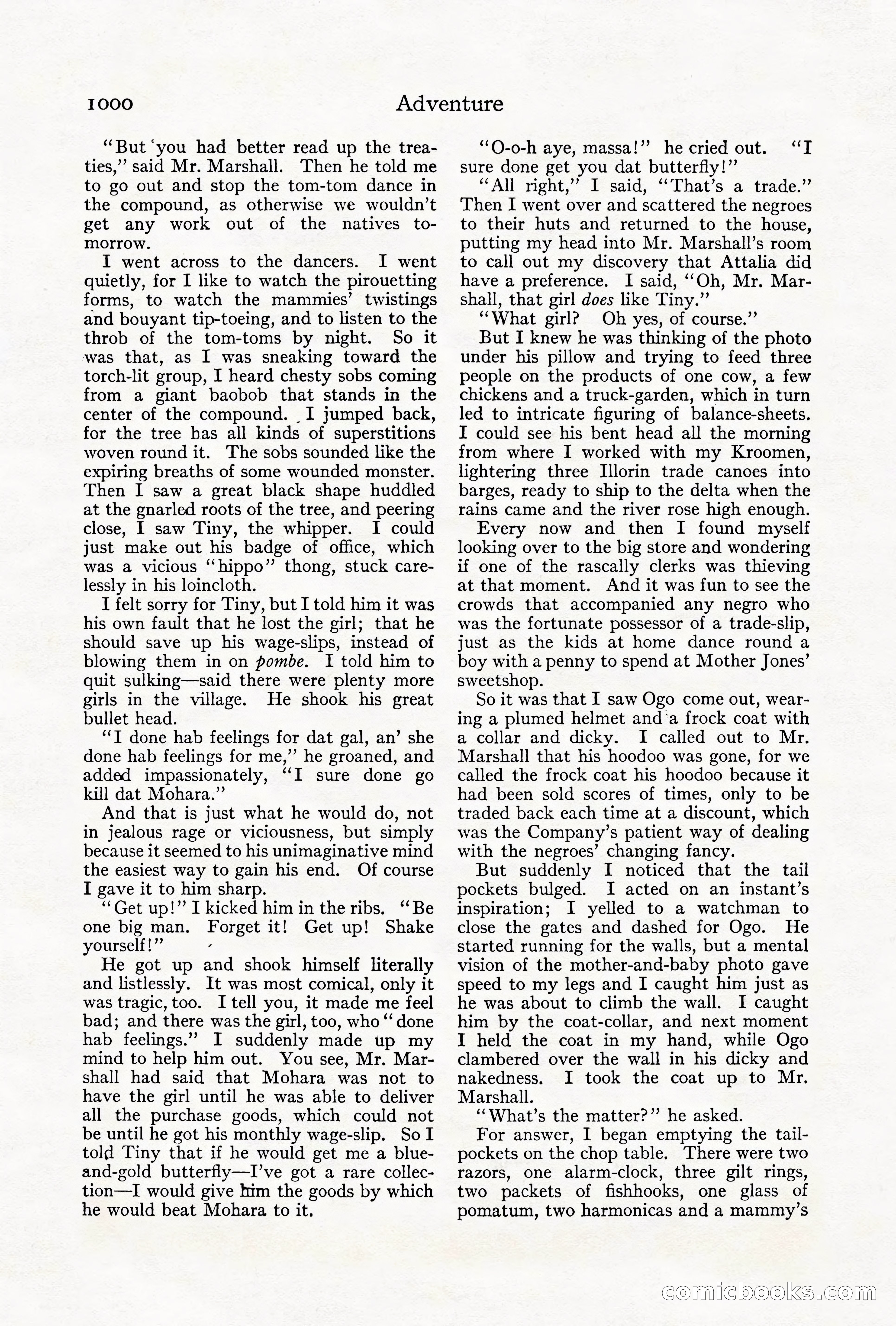 Adventure Magazine Cover, October 1911 — page 54 of 196