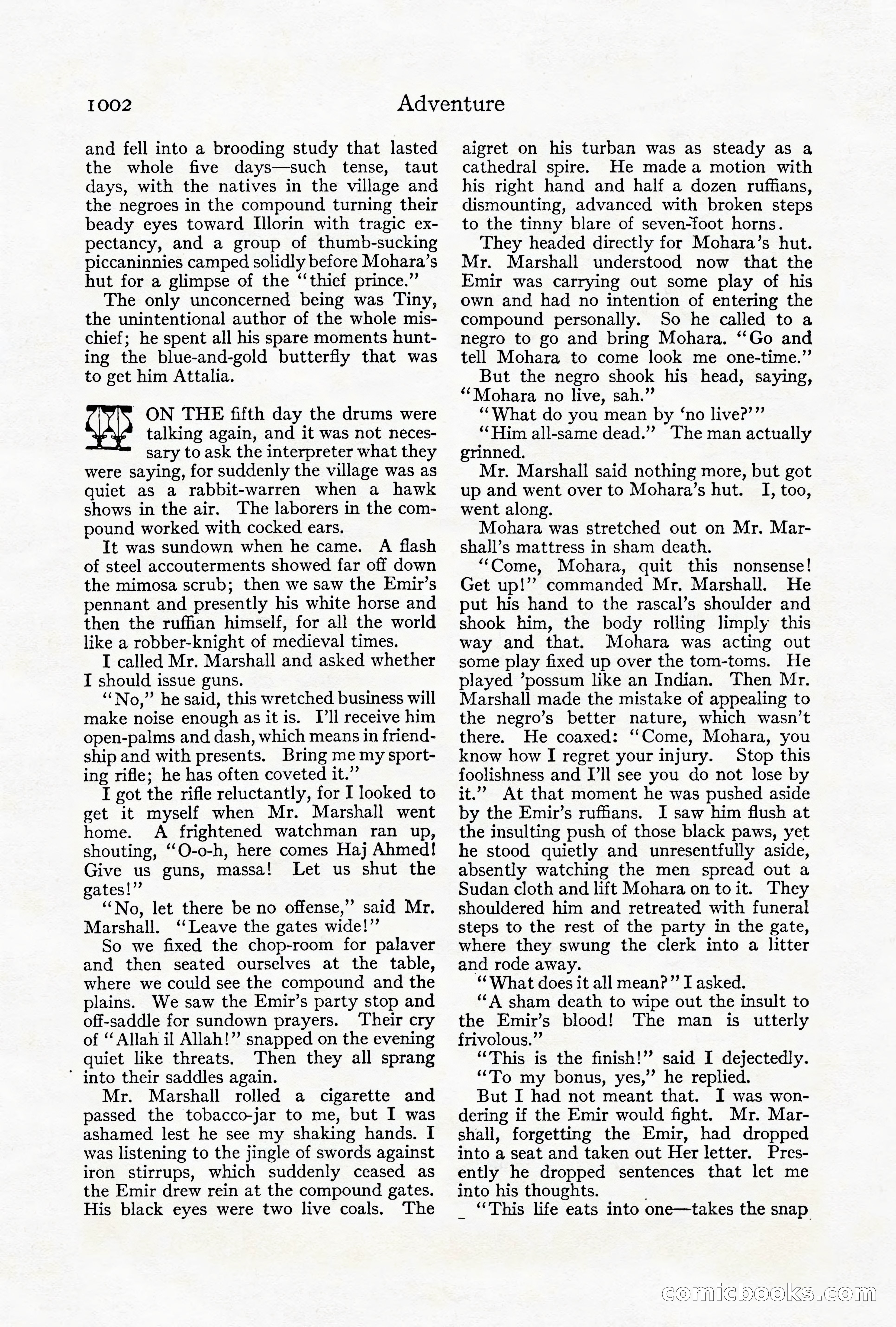 Adventure Magazine Cover, October 1911 — page 56 of 196