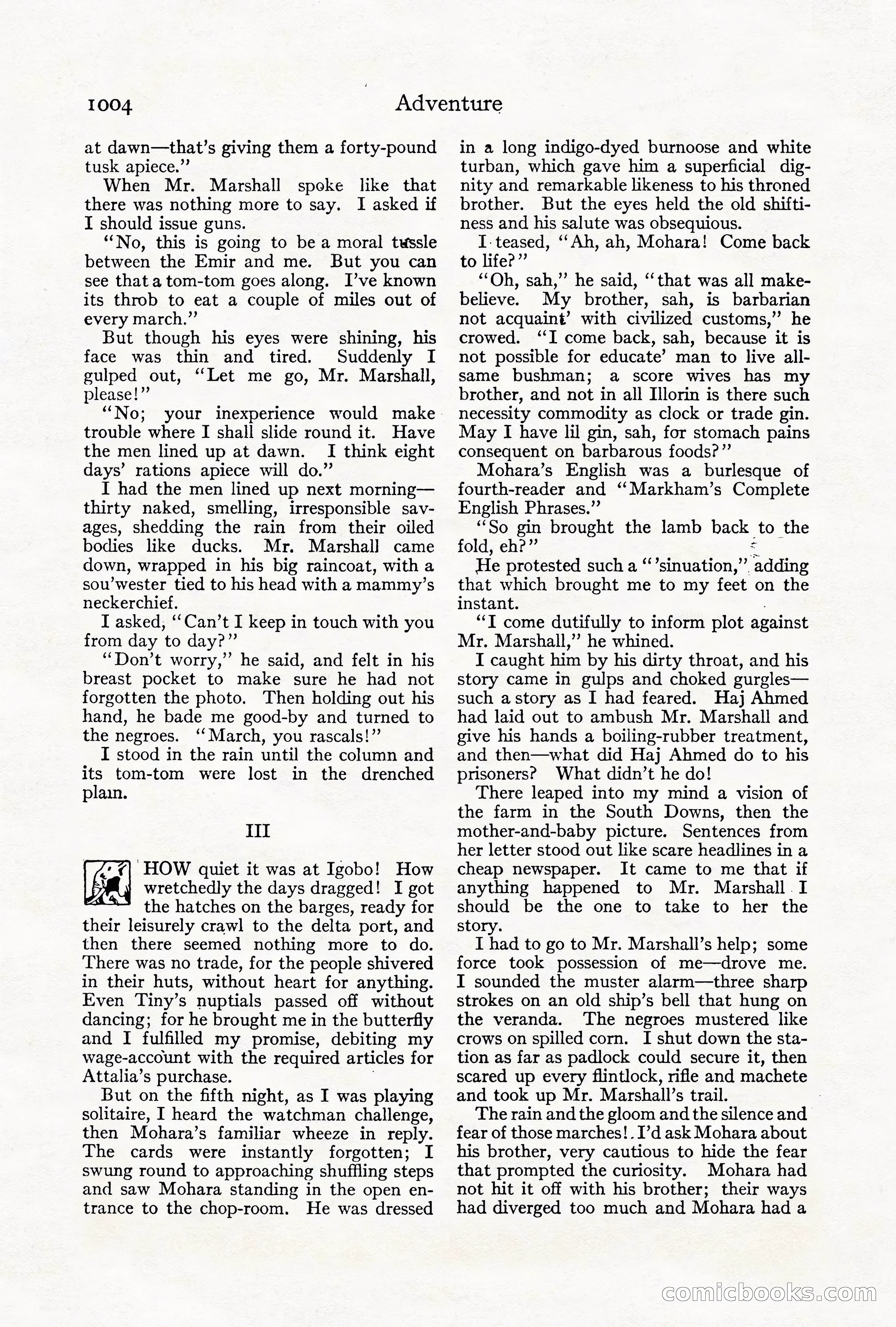 Adventure Magazine Cover, October 1911 — page 58 of 196