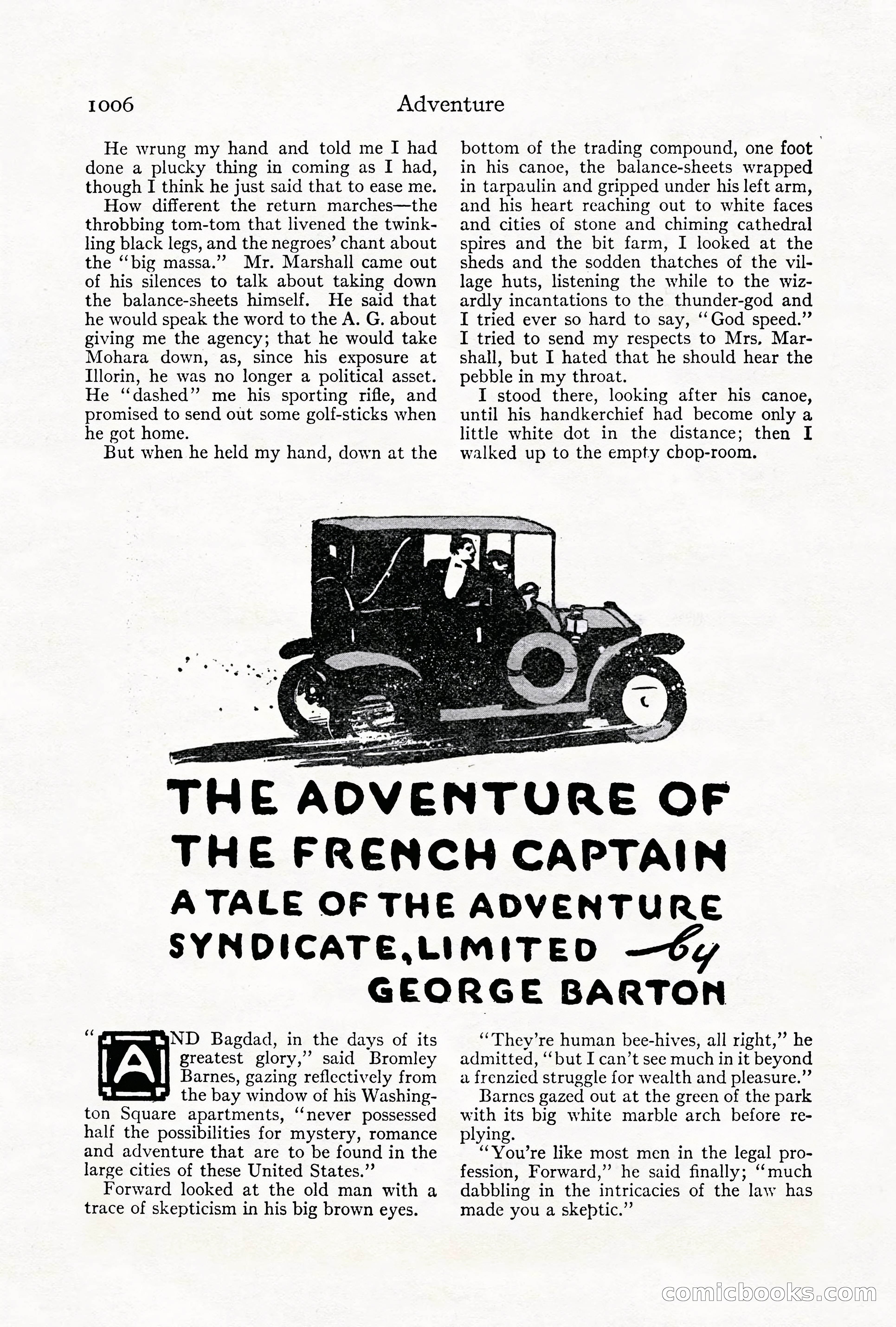 Adventure Magazine Cover, October 1911 — page 60 of 196
