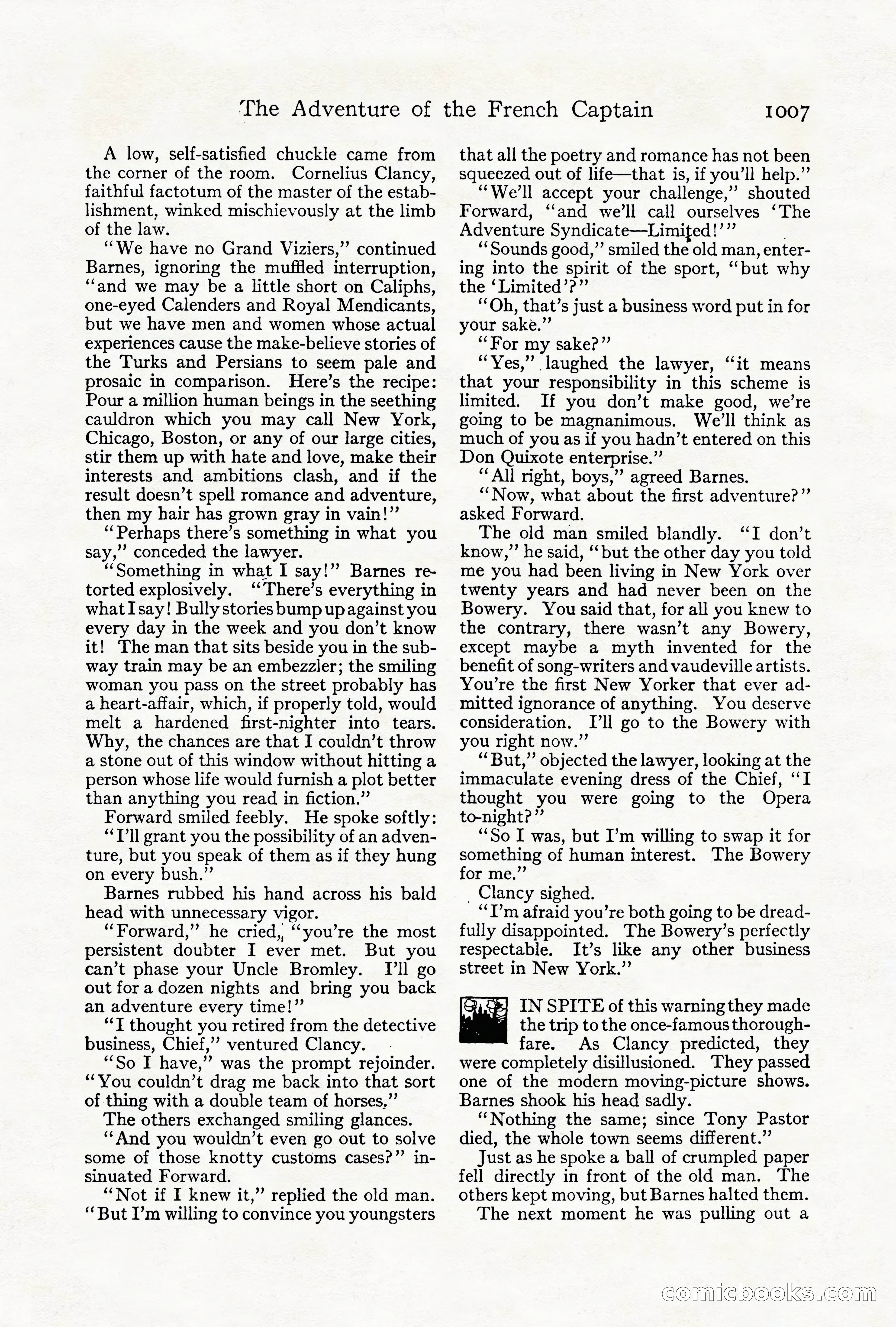 Adventure Magazine Cover, October 1911 — page 61 of 196