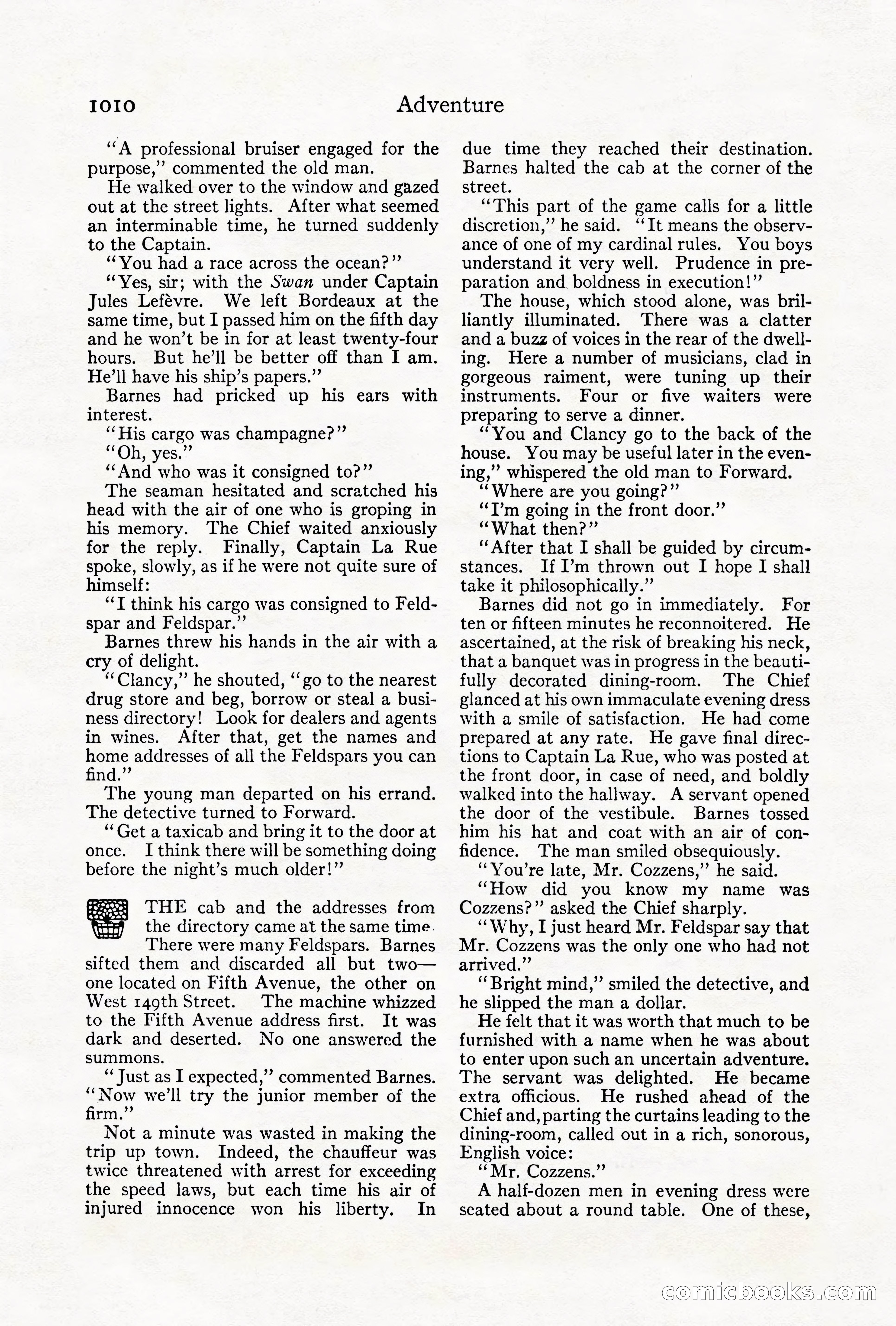 Adventure Magazine Cover, October 1911 — page 64 of 196