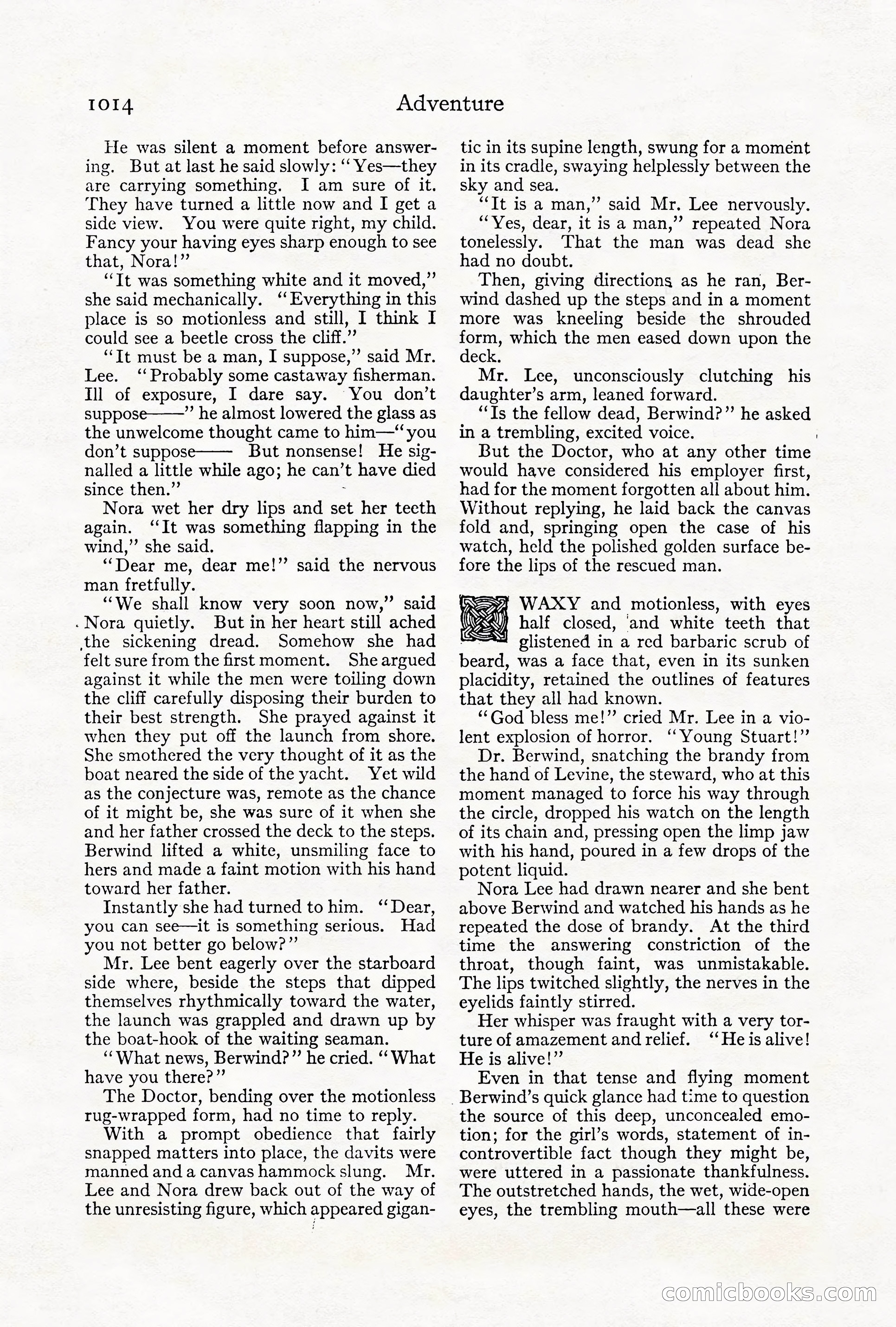 Adventure Magazine Cover, October 1911 — page 68 of 196