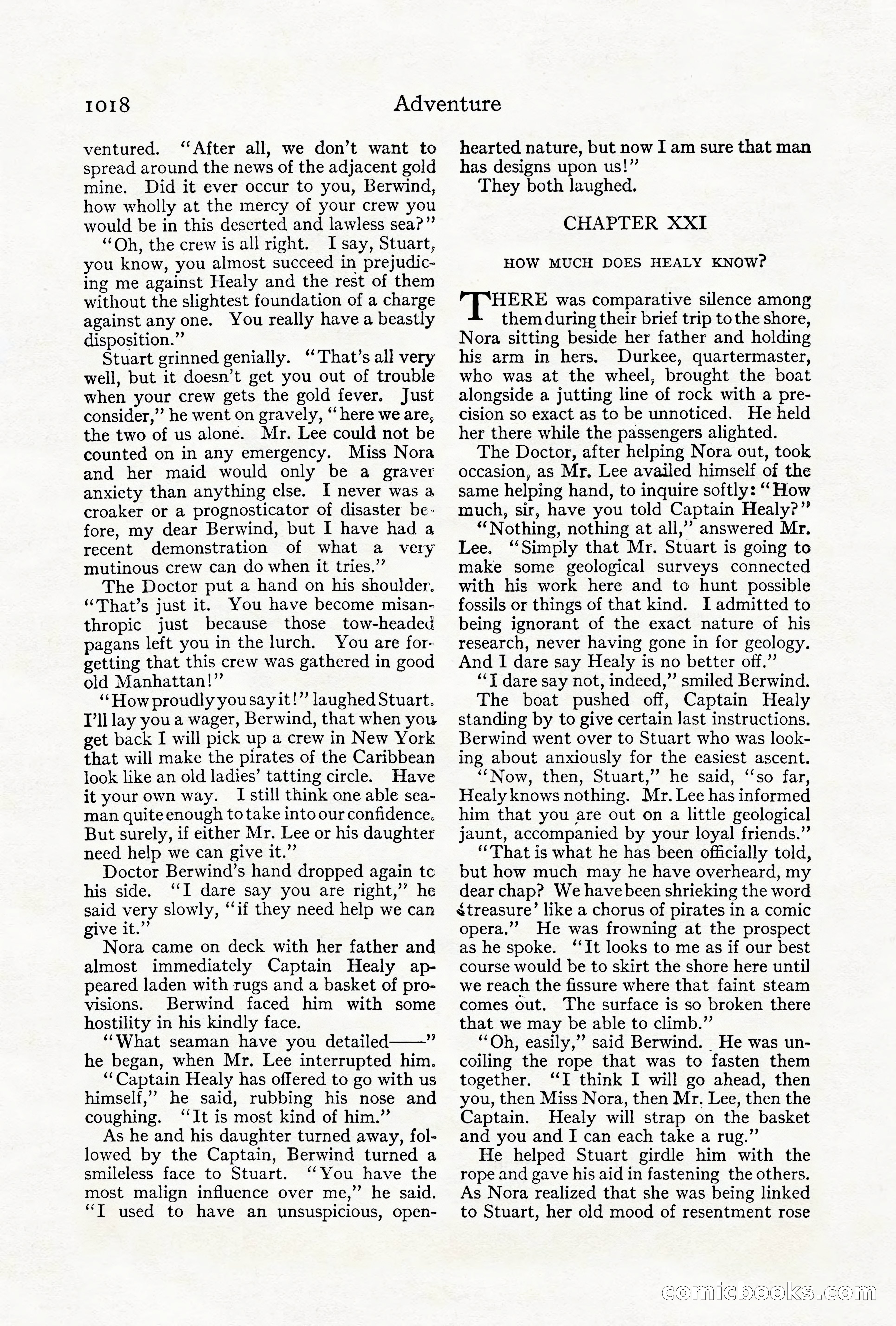 Adventure Magazine Cover, October 1911 — page 72 of 196
