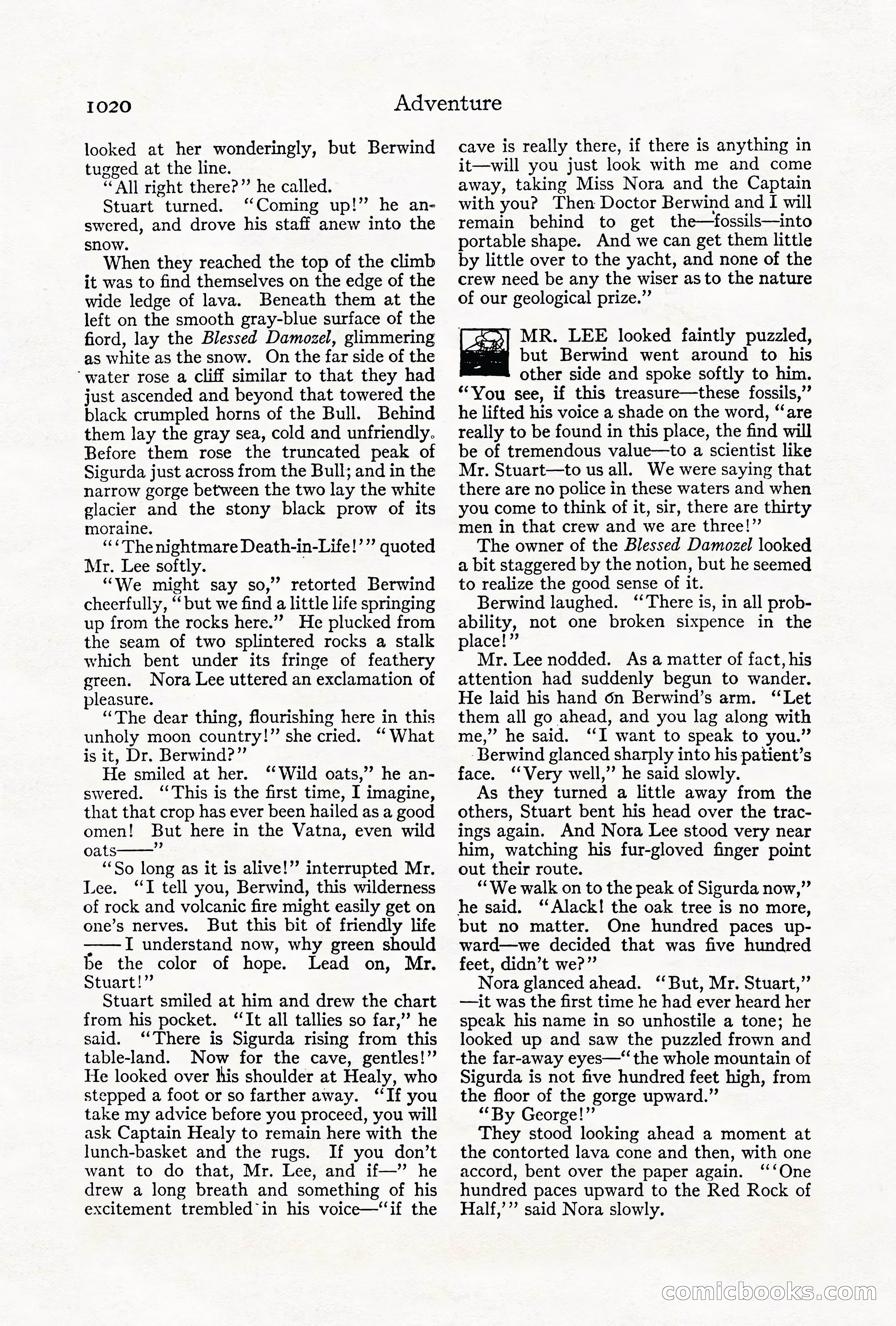 Adventure Magazine Cover, October 1911 — page 74 of 196
