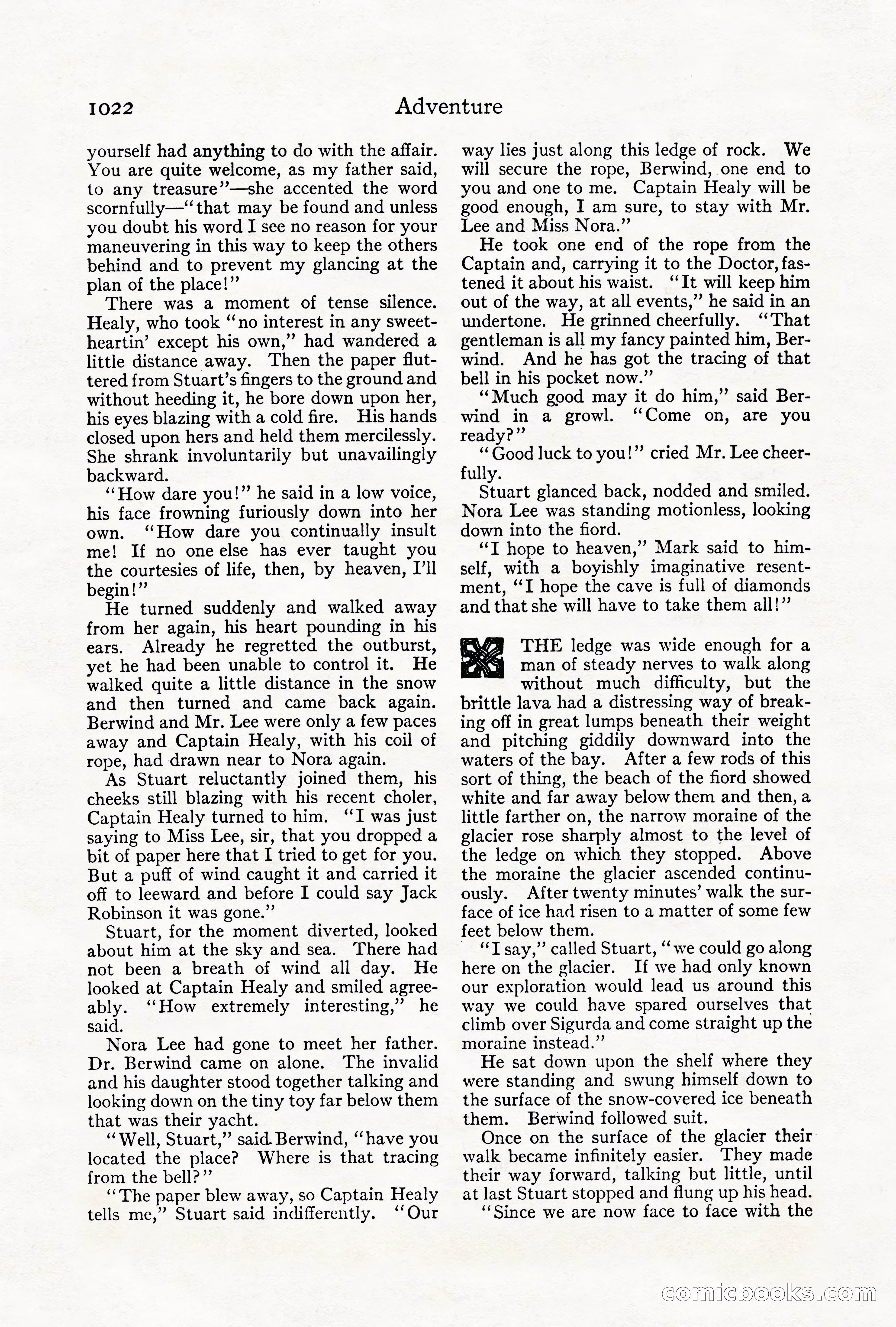 Adventure Magazine Cover, October 1911 — page 76 of 196