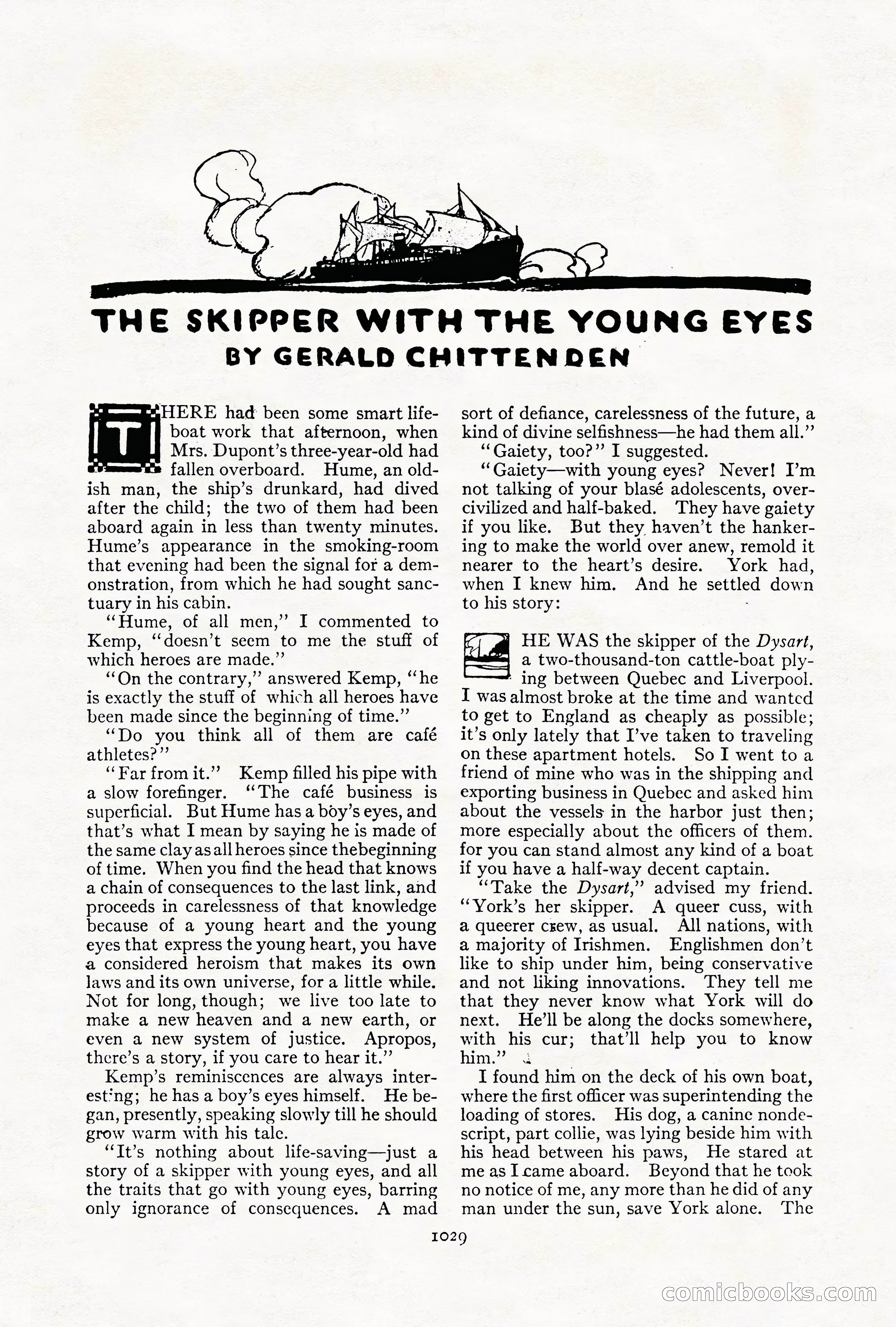 Adventure Magazine Cover, October 1911 — page 83 of 196