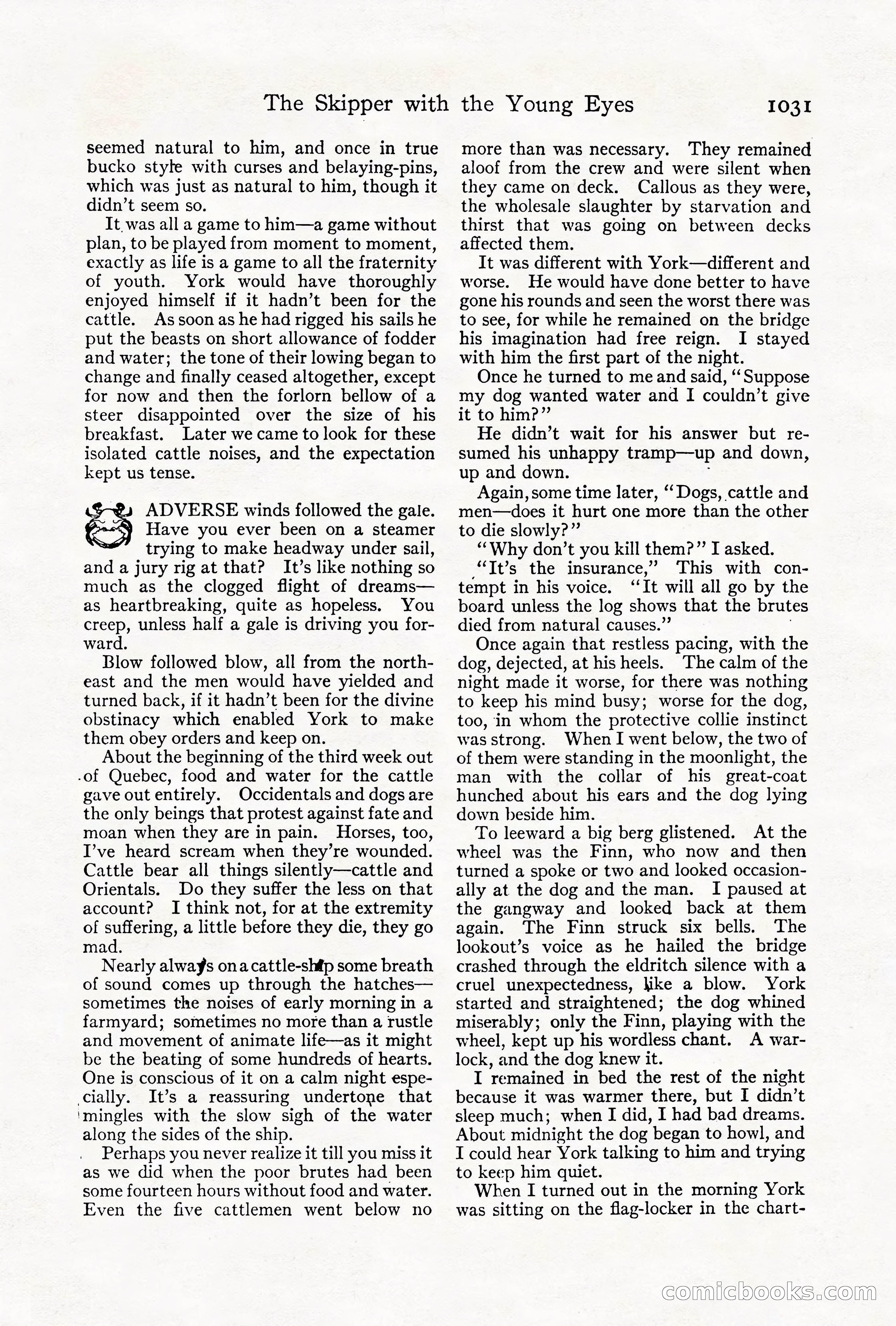 Adventure Magazine Cover, October 1911 — page 85 of 196