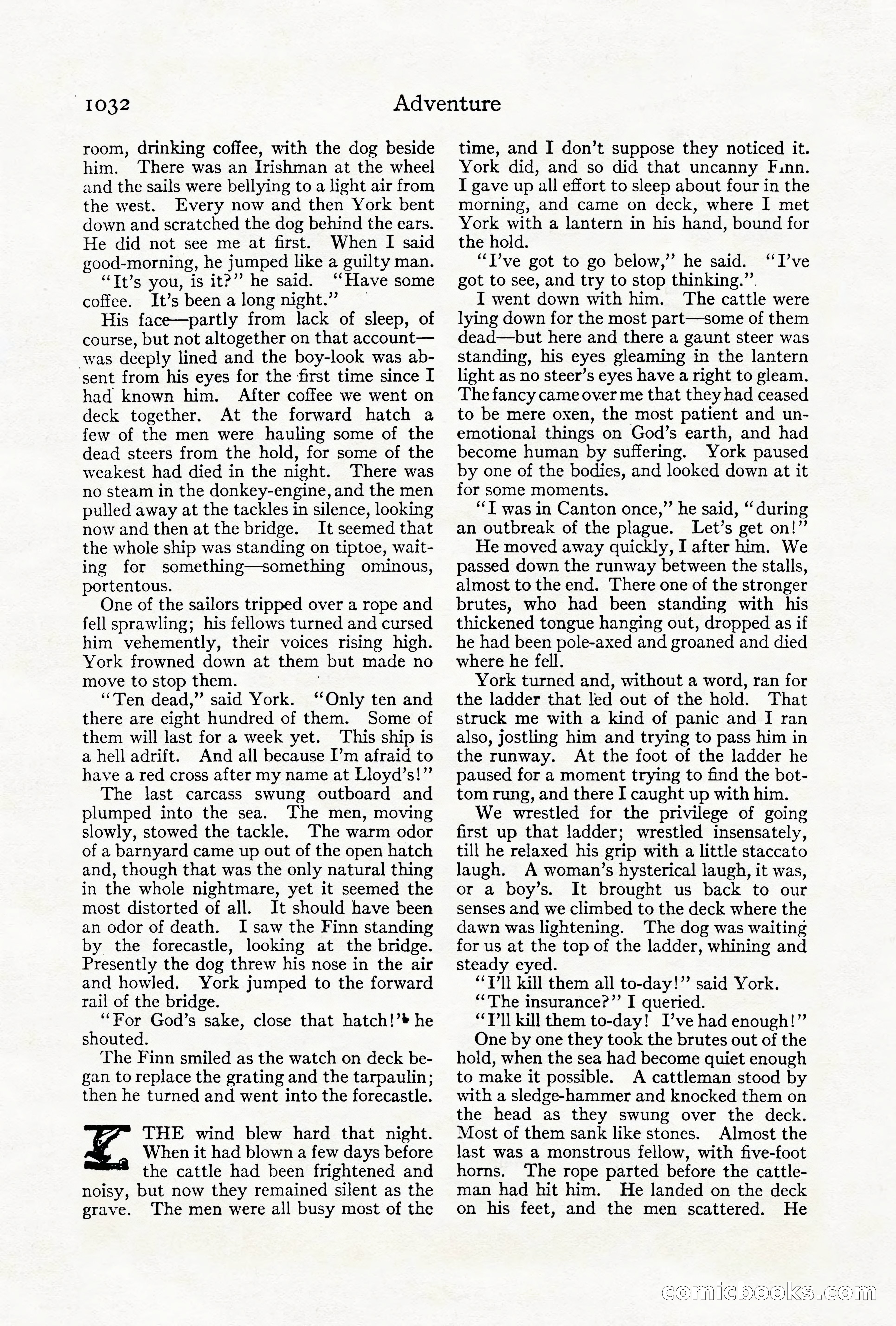 Adventure Magazine Cover, October 1911 — page 86 of 196