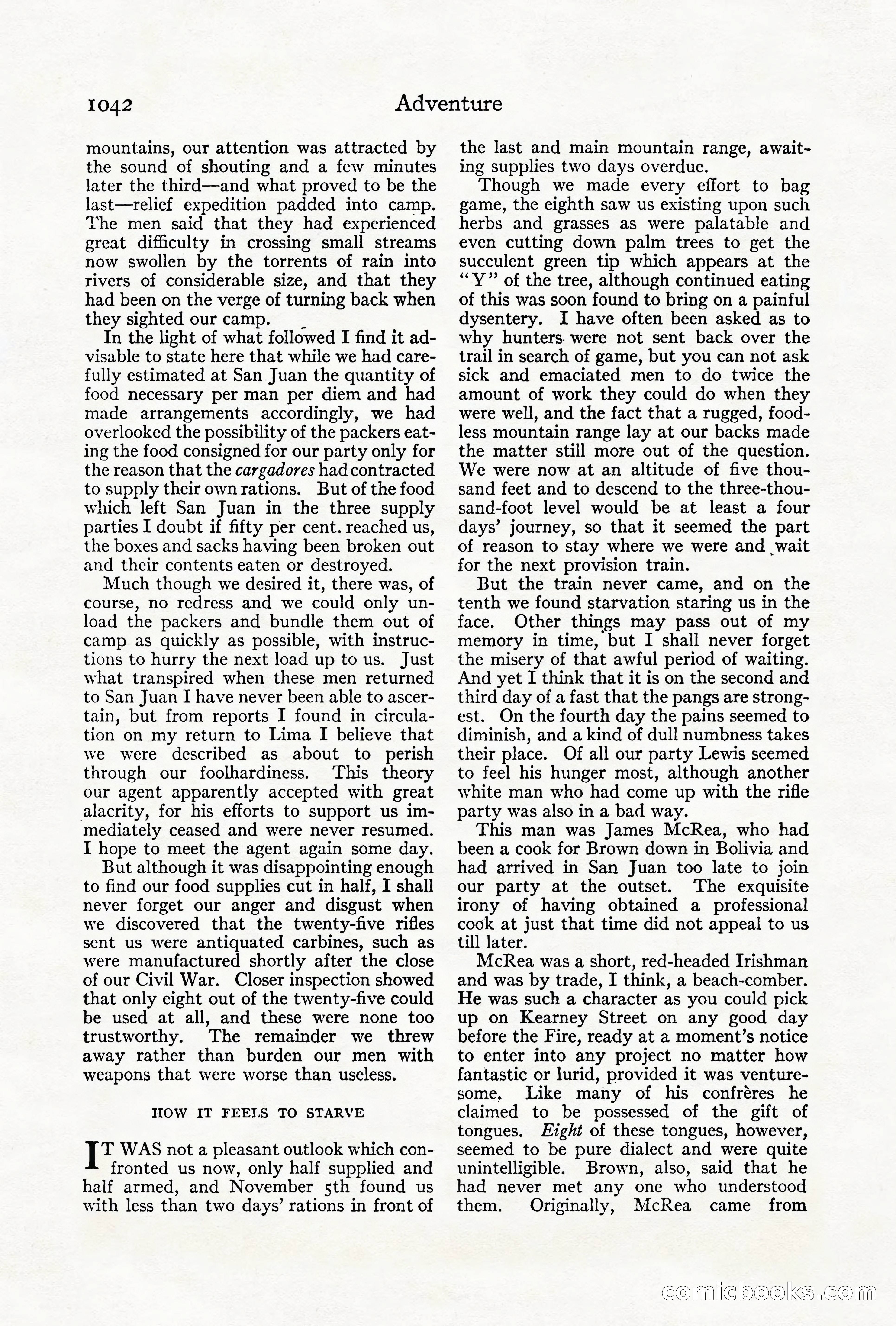 Adventure Magazine Cover, October 1911 — page 96 of 196