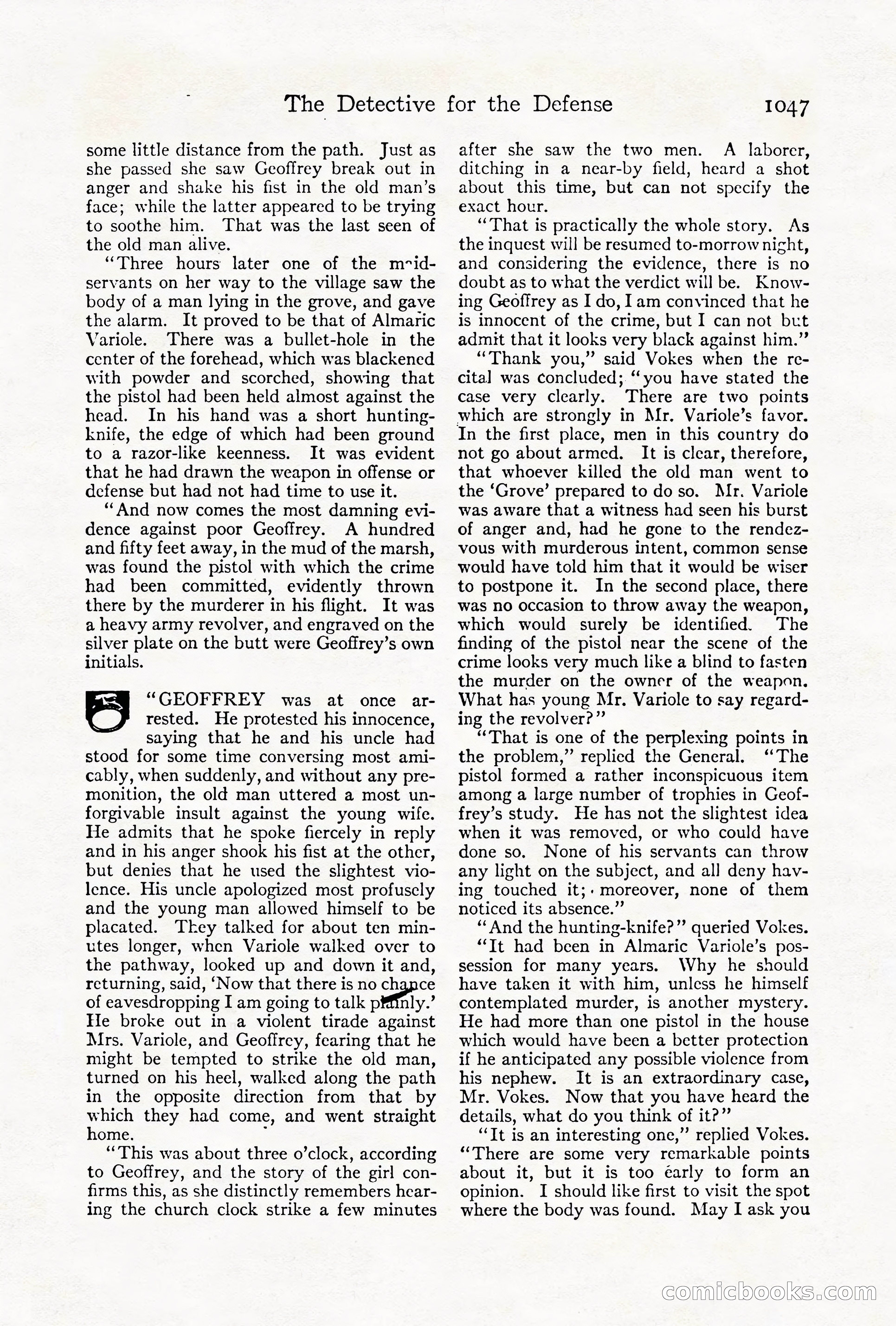 Adventure Magazine Cover, October 1911 — page 101 of 196