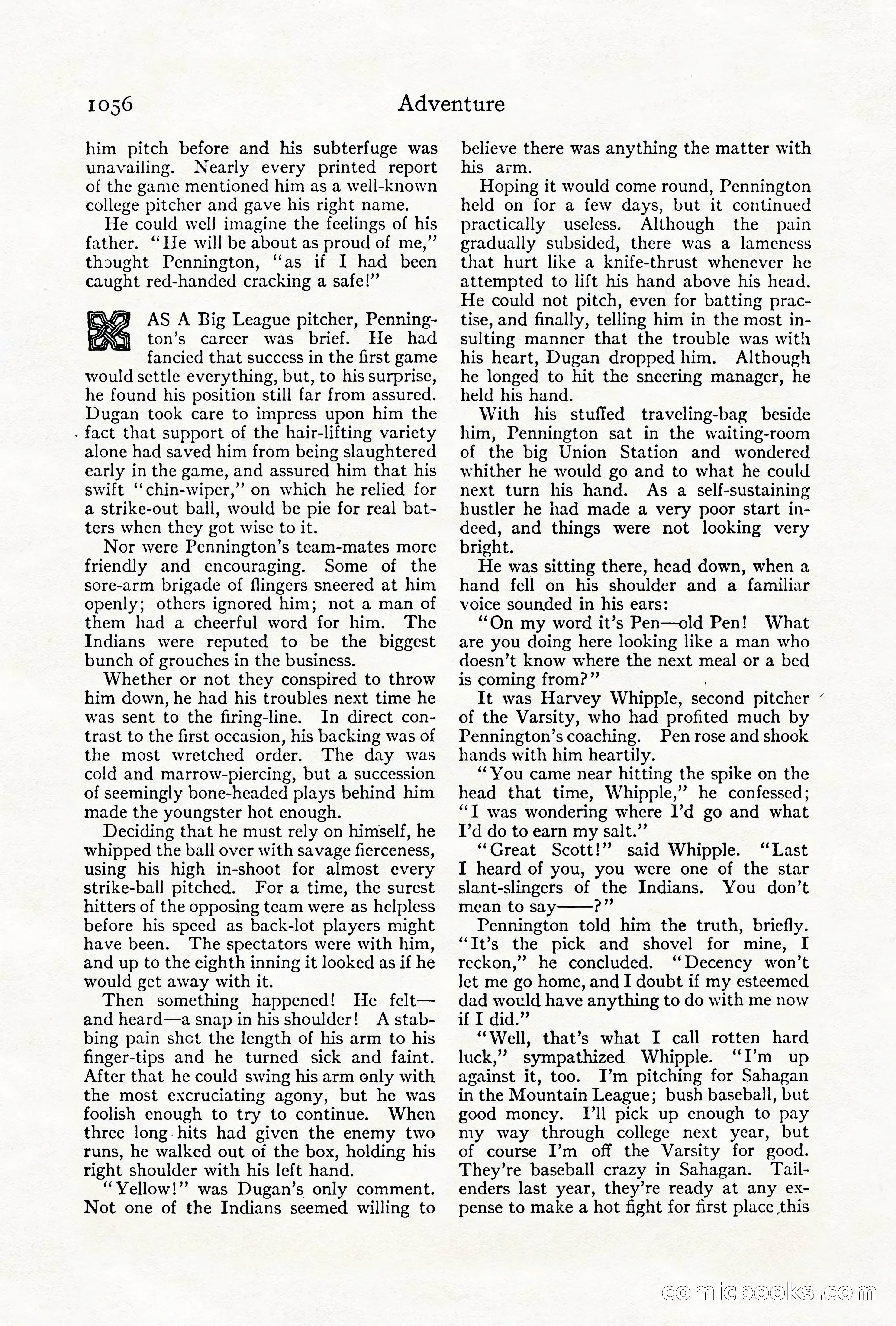 Adventure Magazine Cover, October 1911 — page 110 of 196