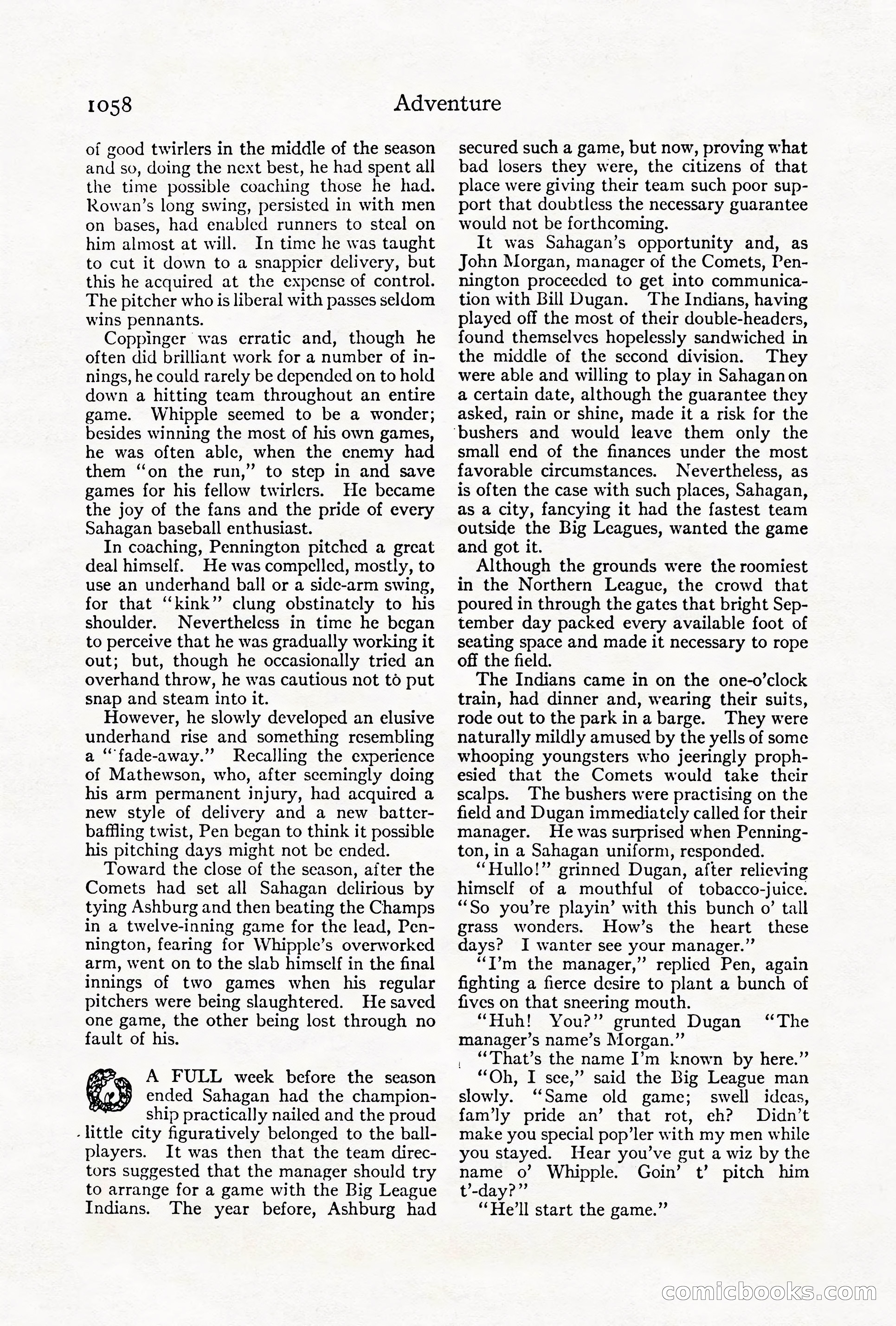 Adventure Magazine Cover, October 1911 — page 112 of 196