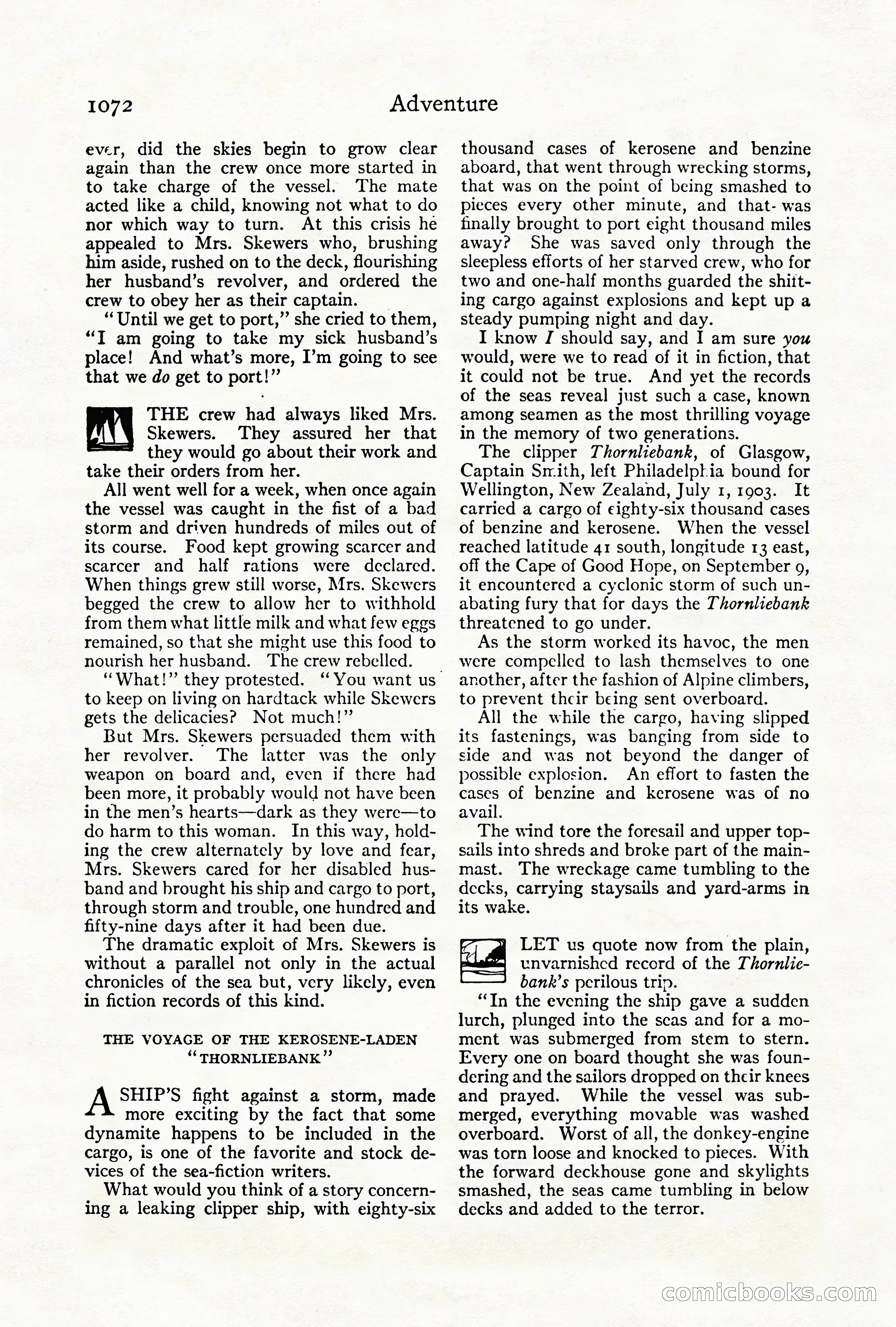 Adventure Magazine Cover, October 1911 — page 126 of 196