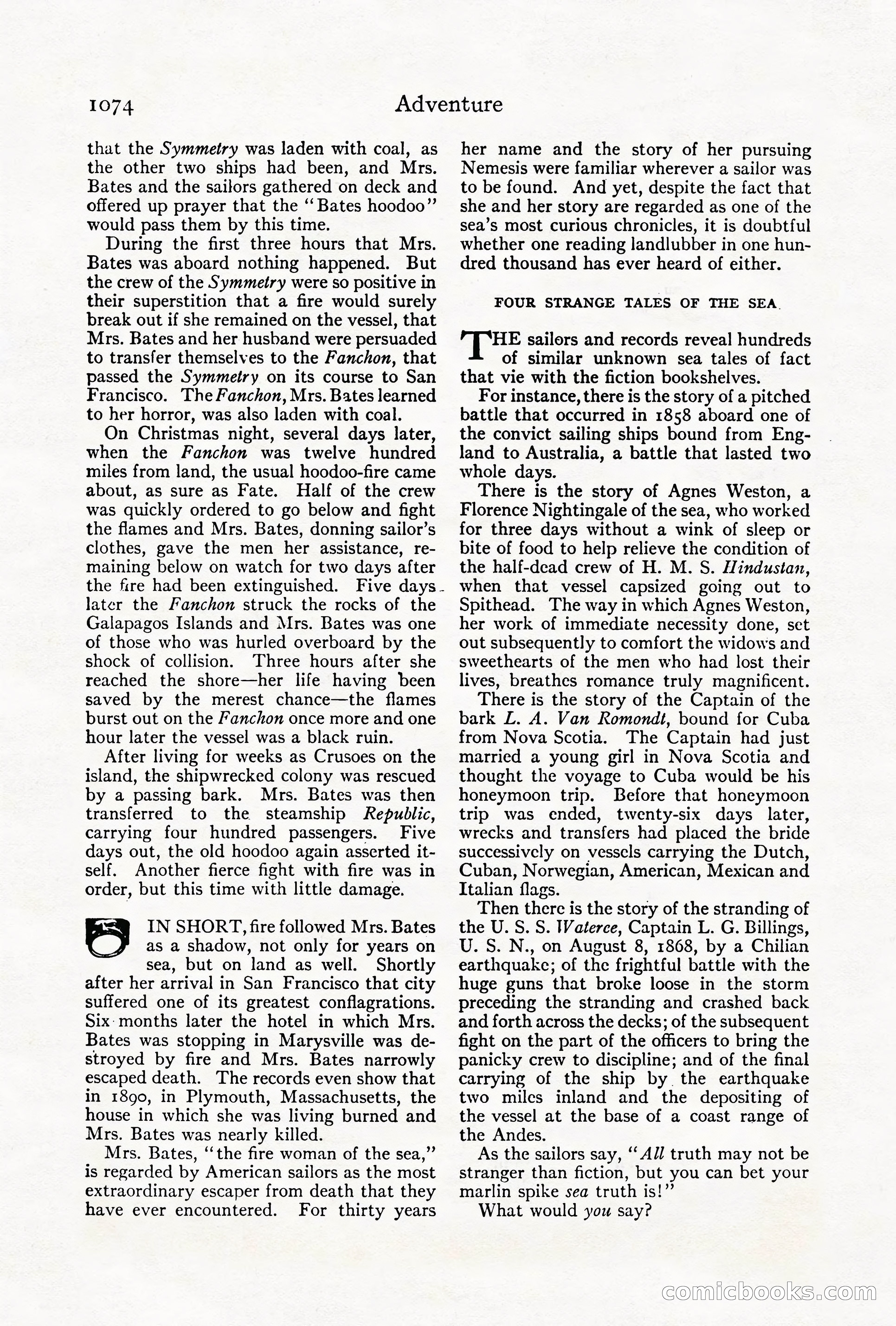 Adventure Magazine Cover, October 1911 — page 128 of 196