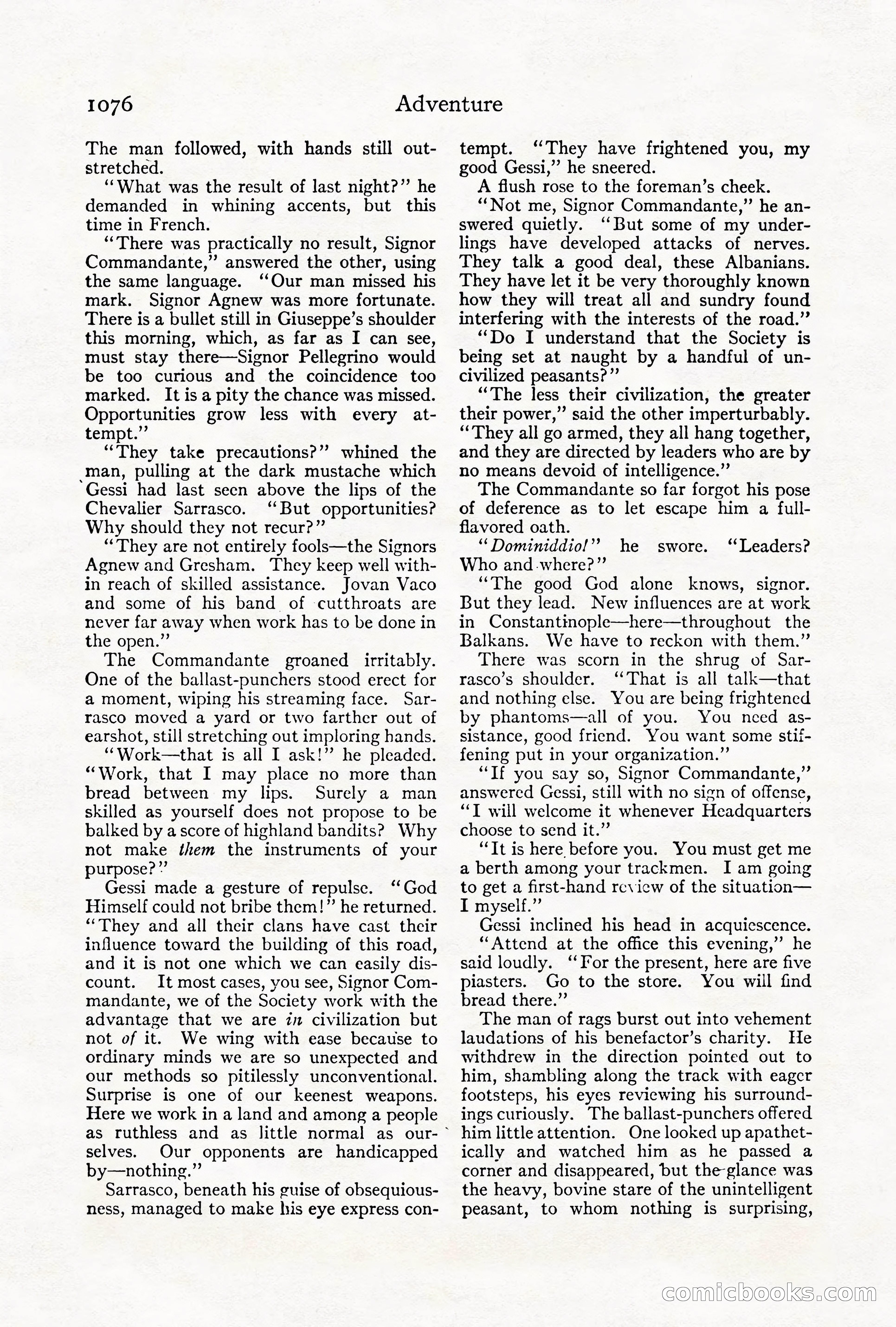 Adventure Magazine Cover, October 1911 — page 130 of 196