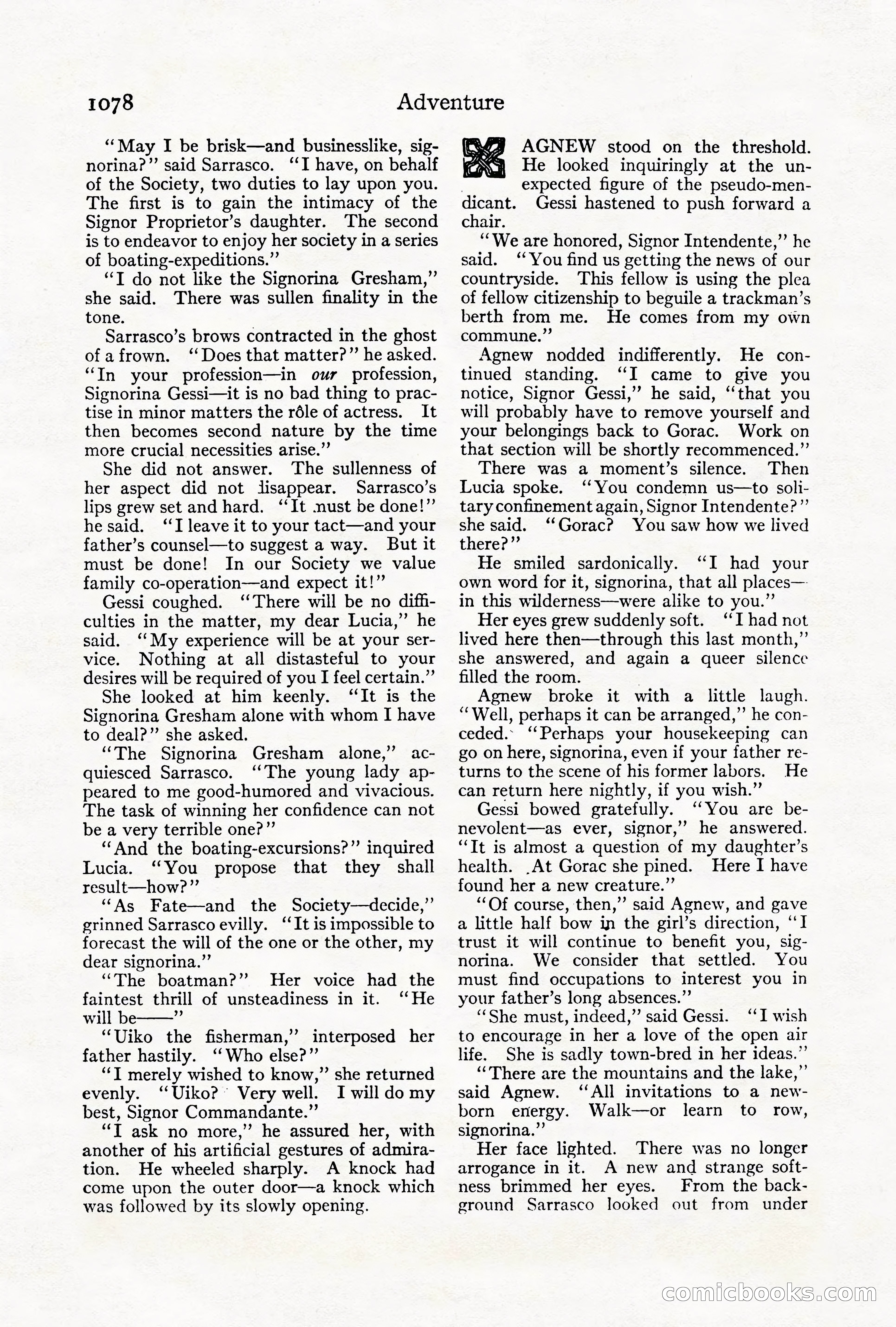 Adventure Magazine Cover, October 1911 — page 132 of 196