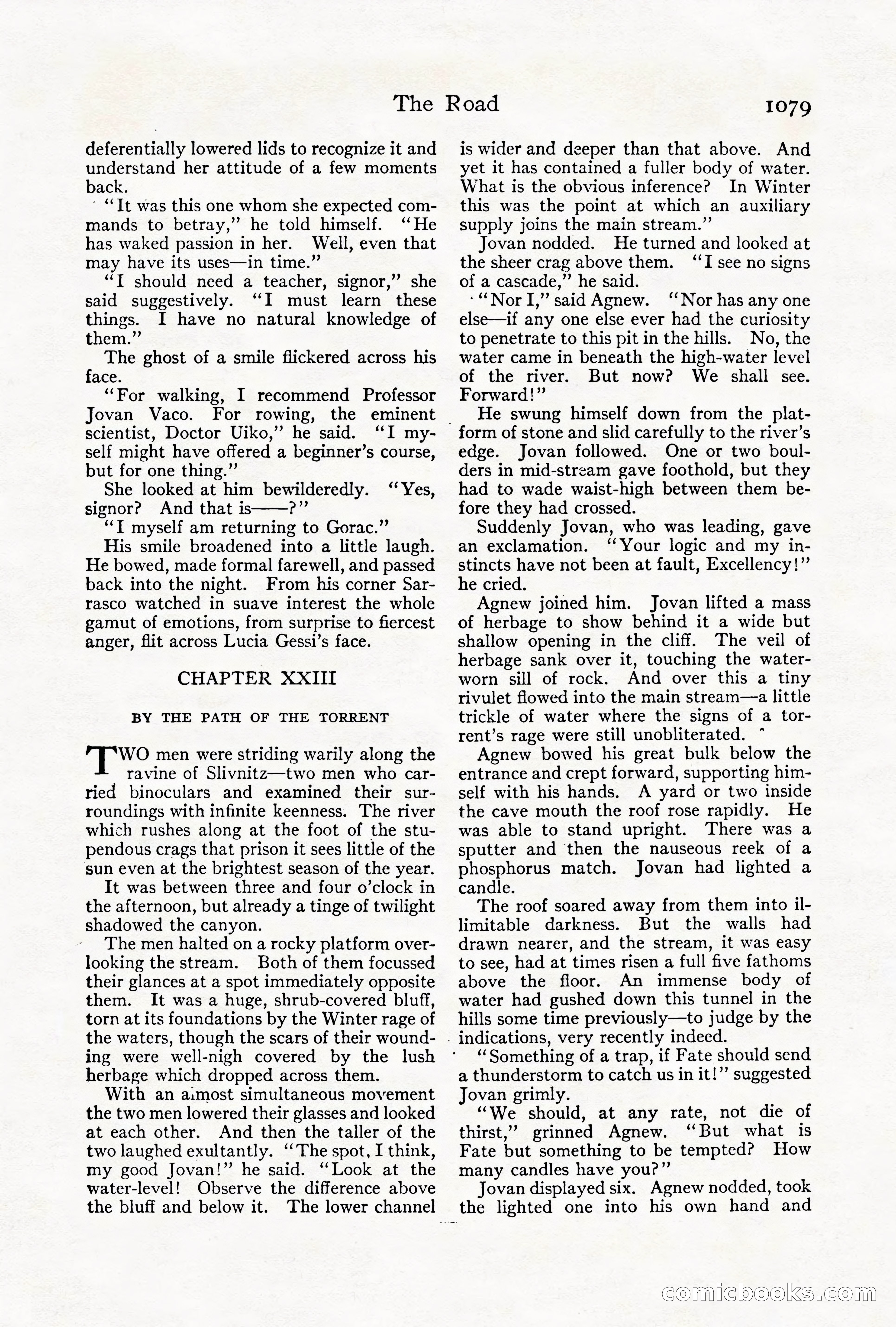 Adventure Magazine Cover, October 1911 — page 133 of 196