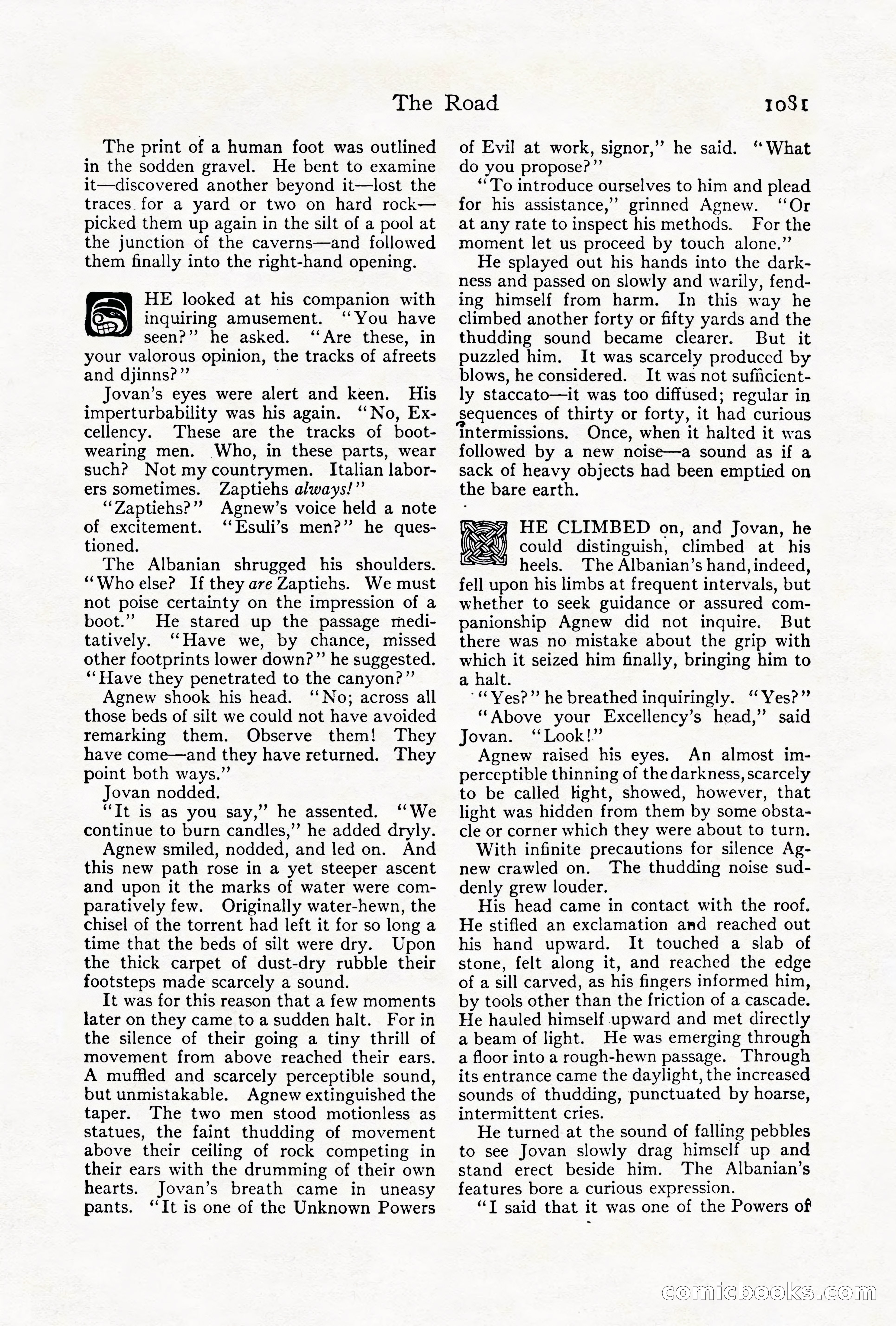 Adventure Magazine Cover, October 1911 — page 135 of 196