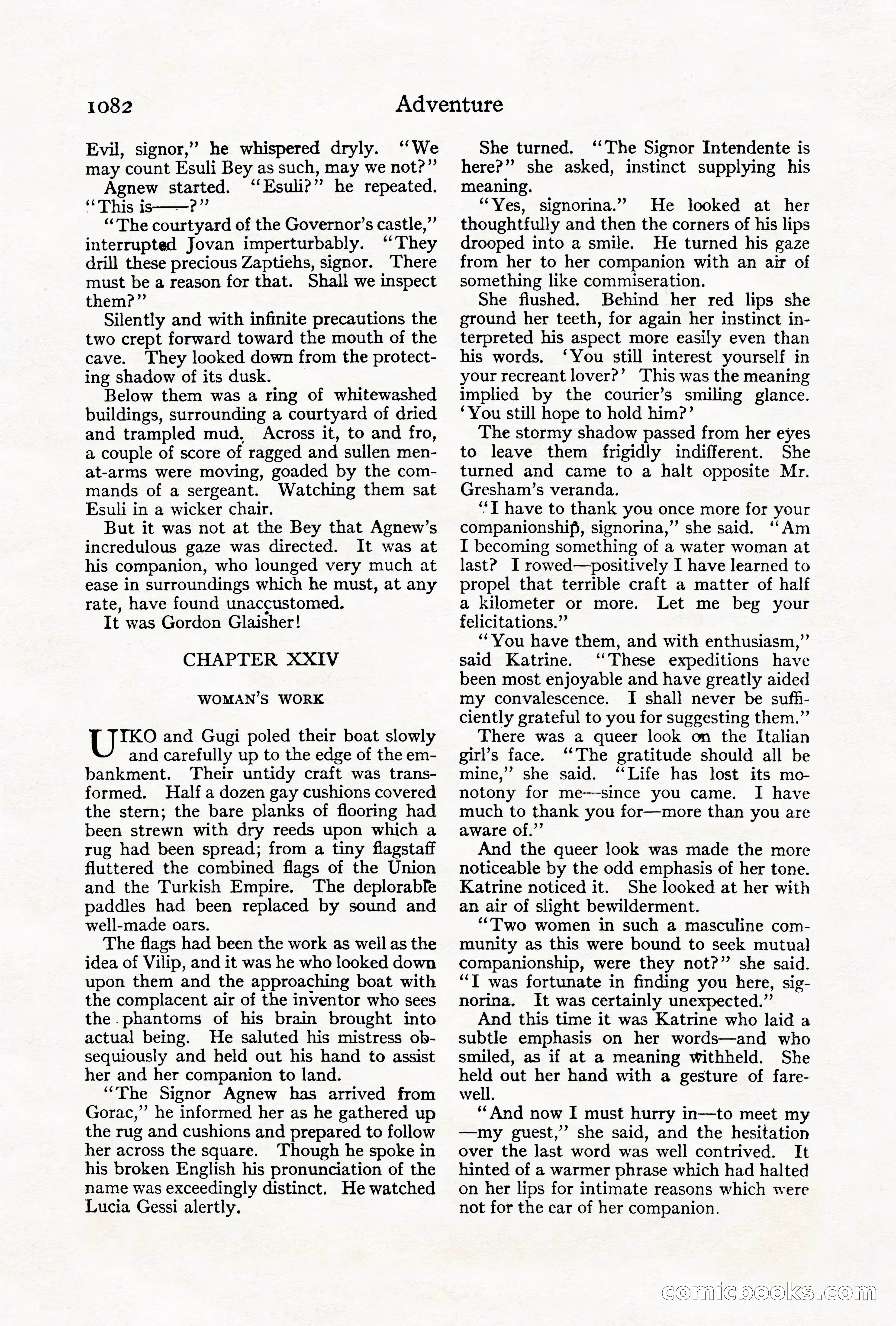 Adventure Magazine Cover, October 1911 — page 136 of 196