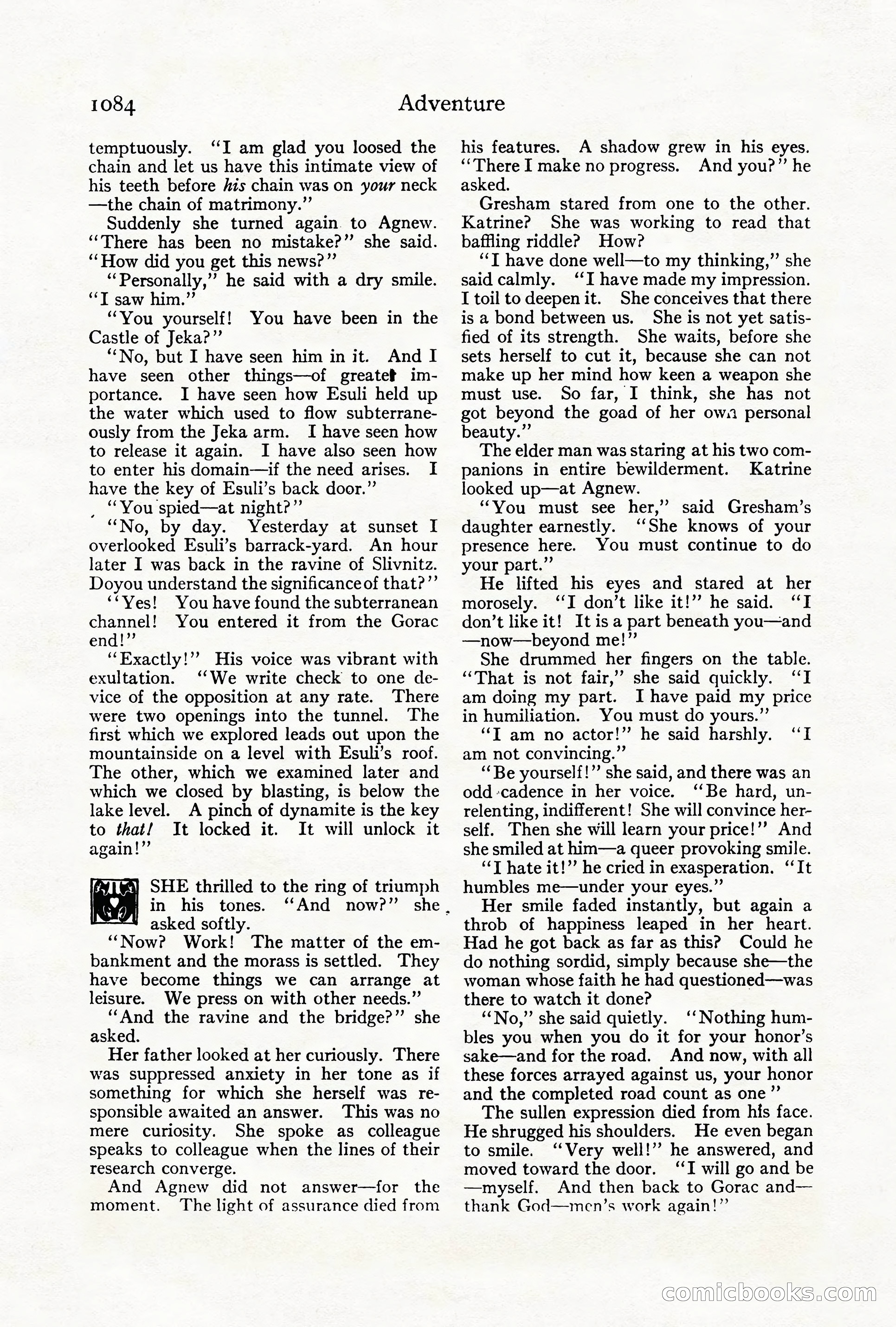 Adventure Magazine Cover, October 1911 — page 138 of 196