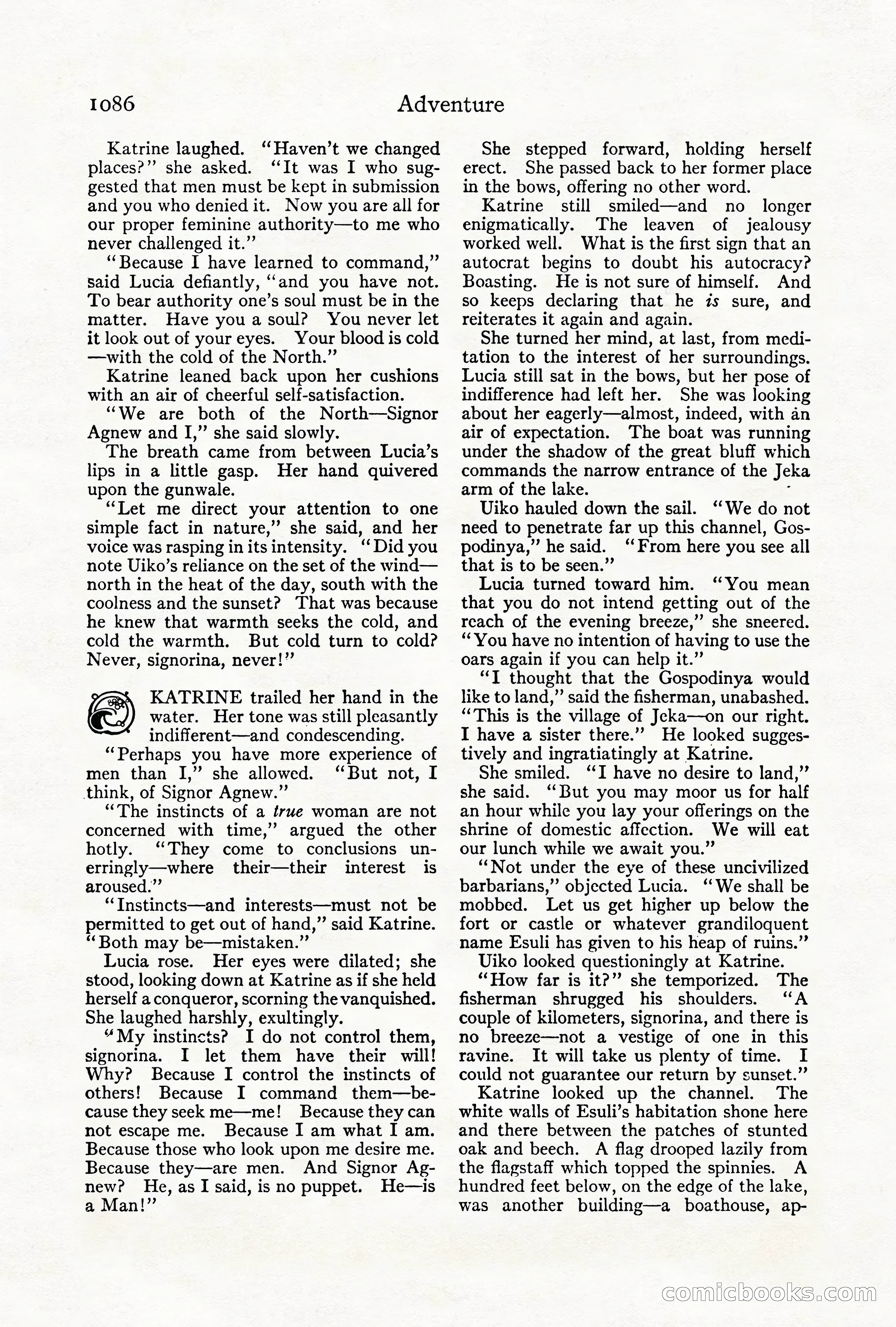 Adventure Magazine Cover, October 1911 — page 140 of 196